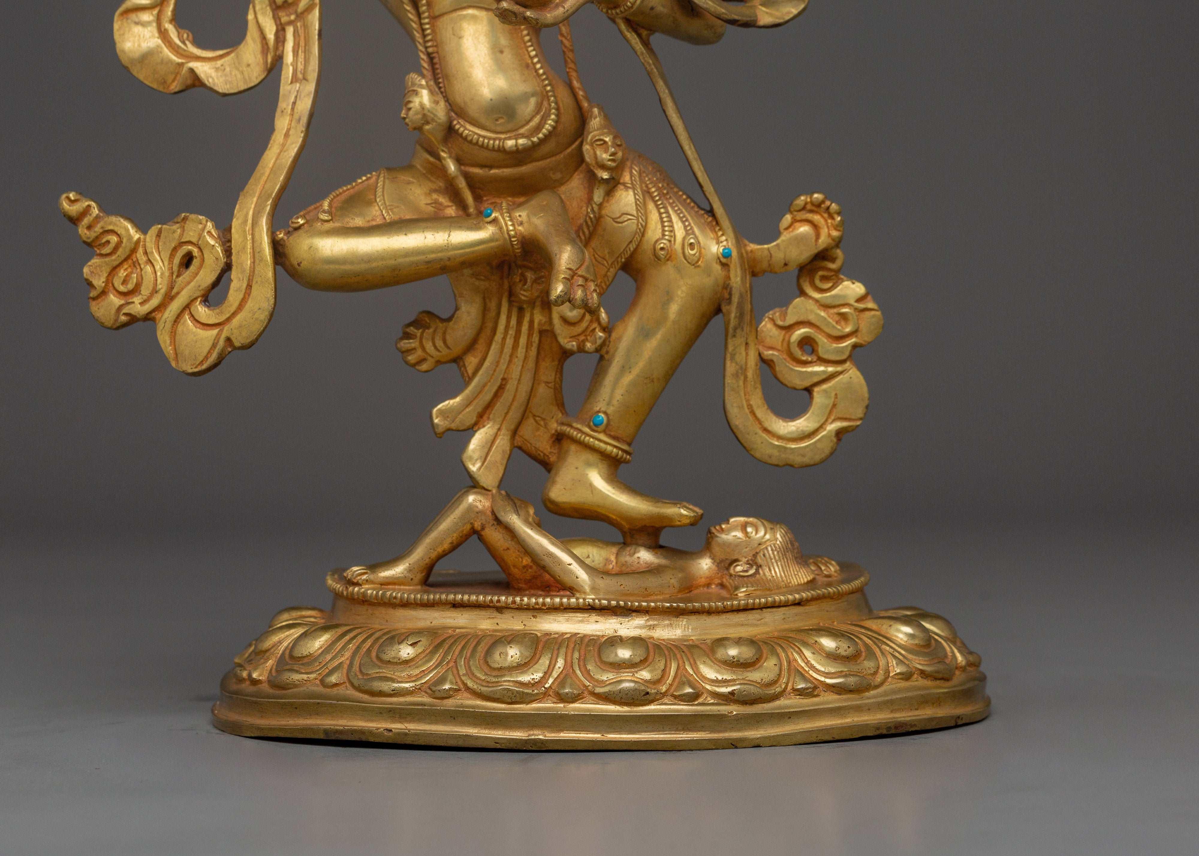 Dorje Phagmo Gold Plated Statue | Spiritual Protection