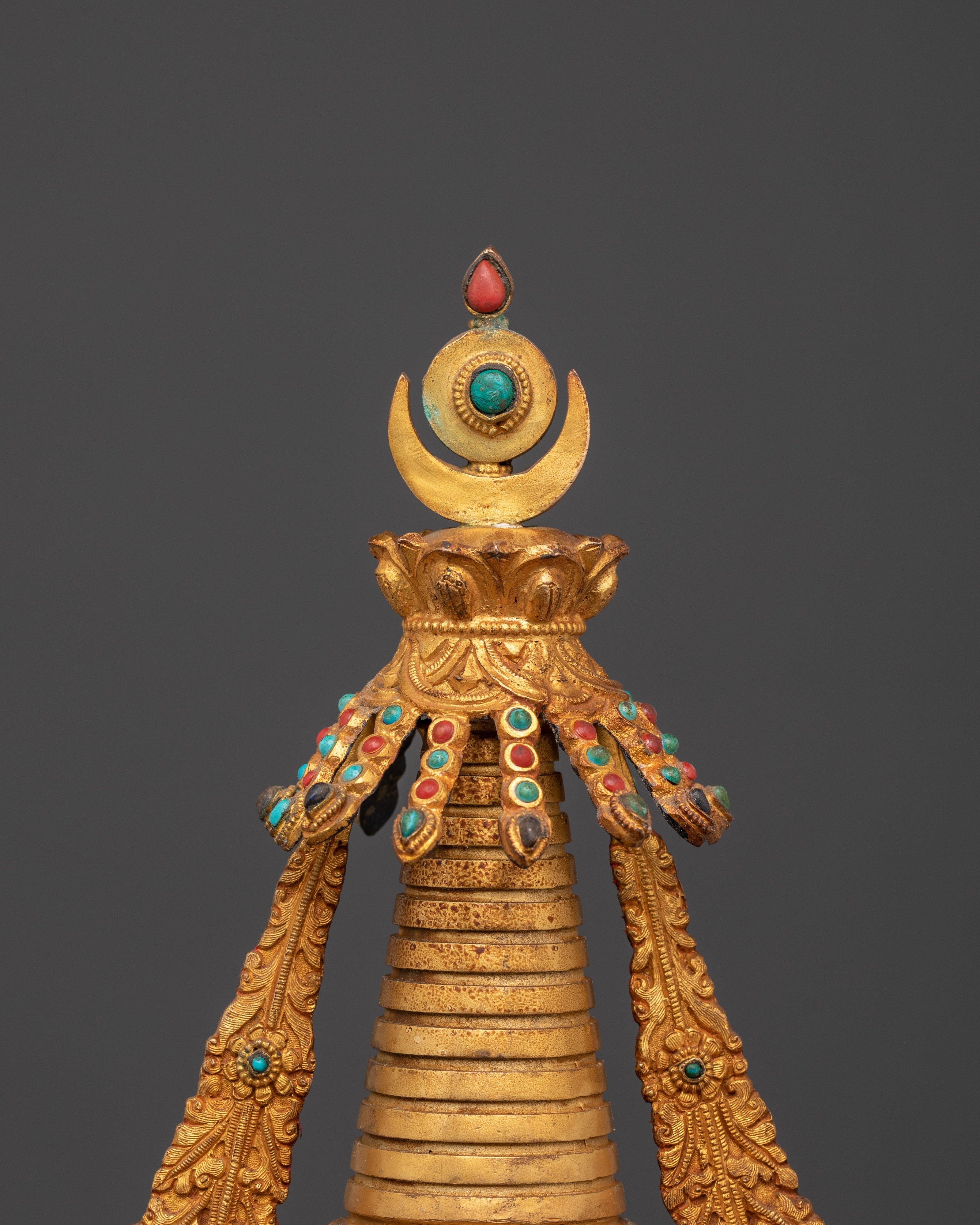 Handcrafted Buddhist Alter Stupa | Sacred Art for Meditation Space