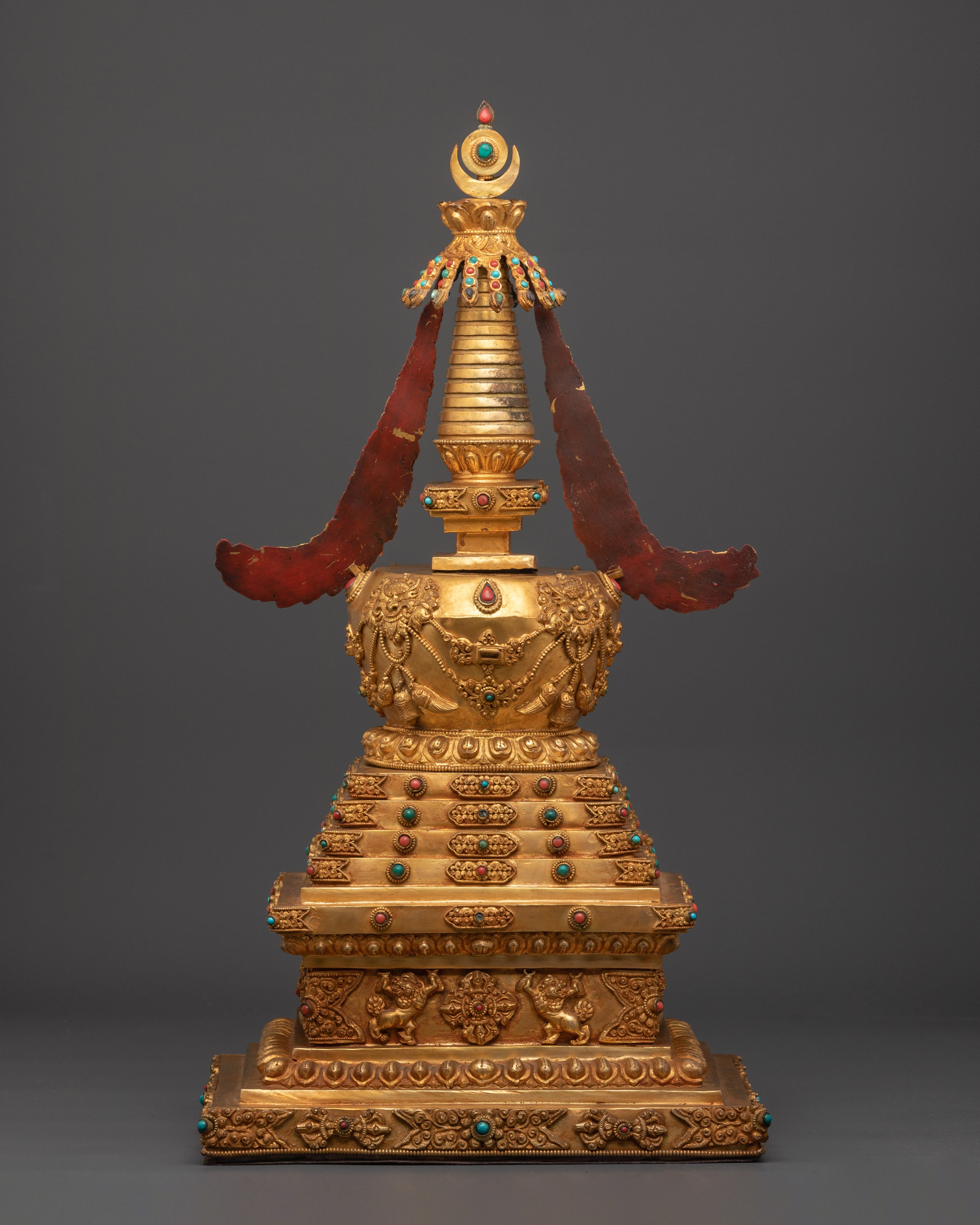 Handcrafted Buddhist Alter Stupa | Sacred Art for Meditation Space