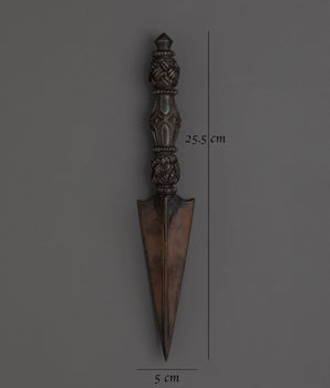 Himalayan Ritual Phurba Dagger | Tibetan Buddhist Spiritual Artifact