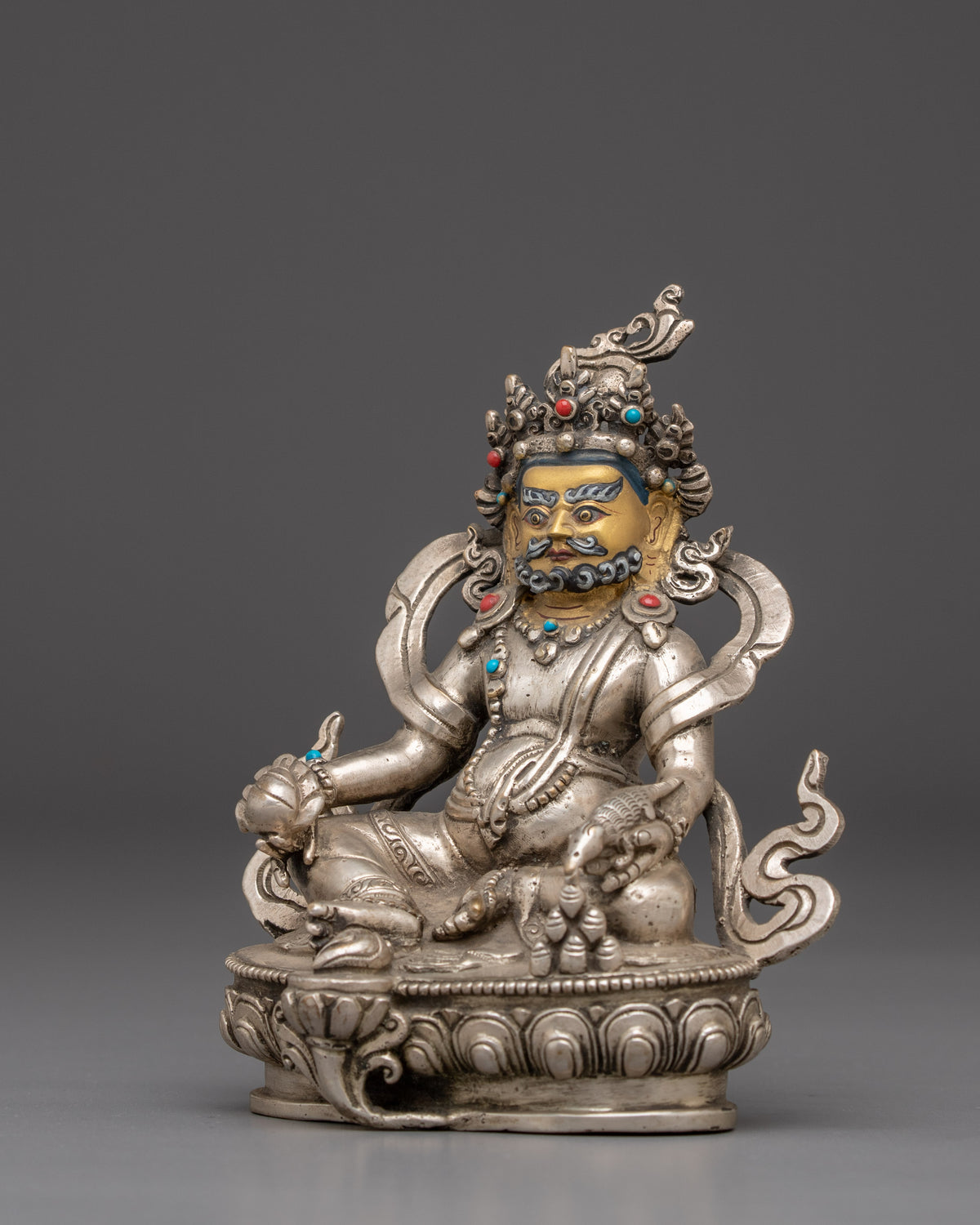 Statue of Wealth Deity Dzambhala | Spiritual Zen Artwork