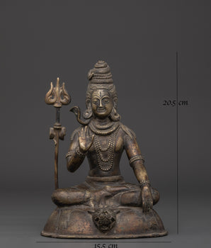 Spiritual Shiva Statue | Hindu God Idol For Meditation & Decor