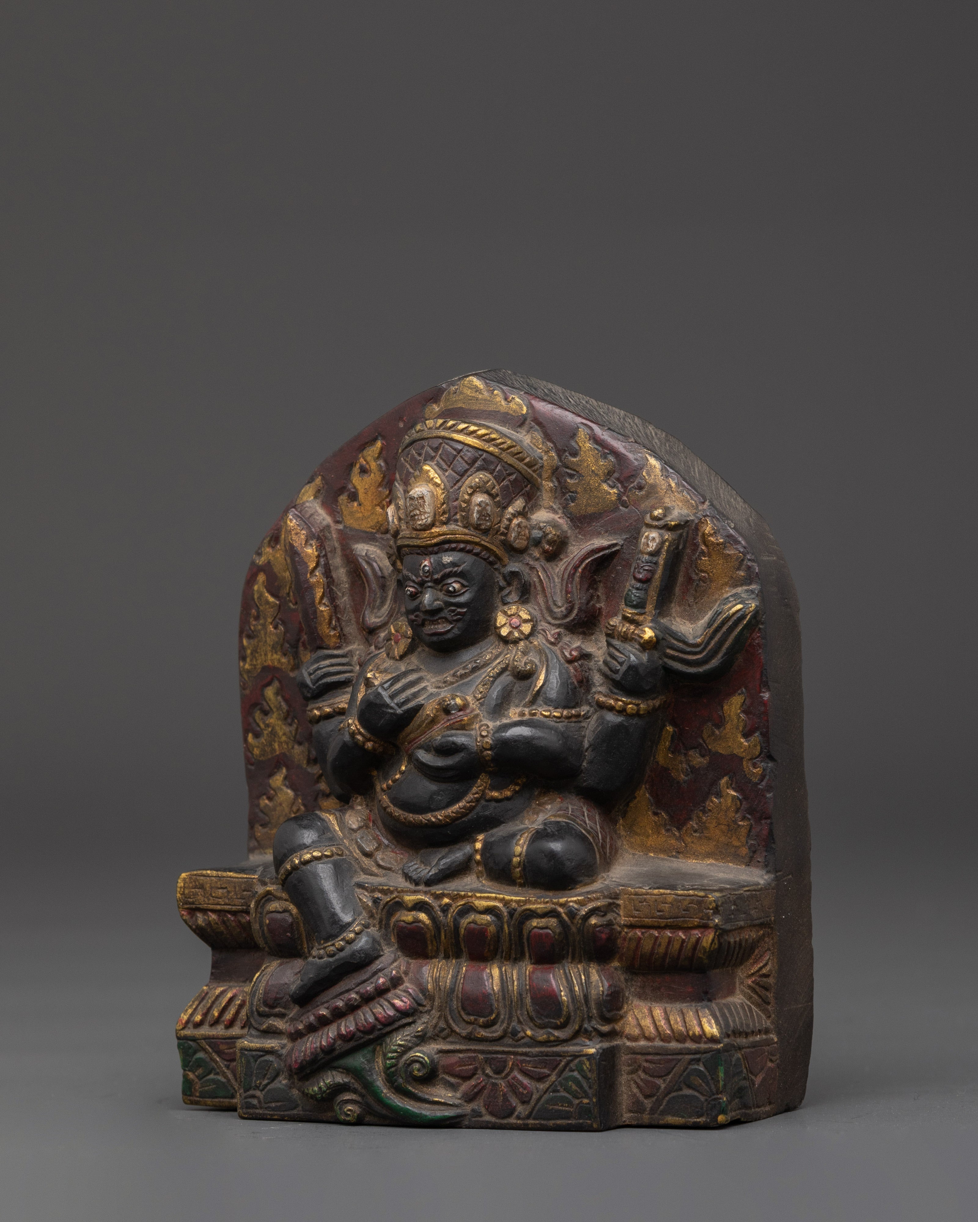 Sakya Buddhism Mahakala Statue for Protection and Transformation