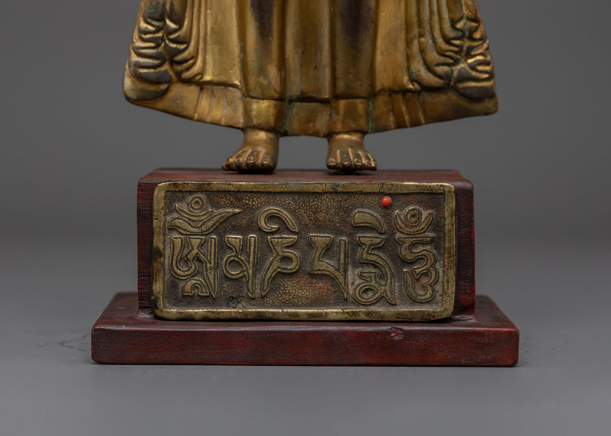 Buddha Dipankara Copper Statue | The Light of Wisdom