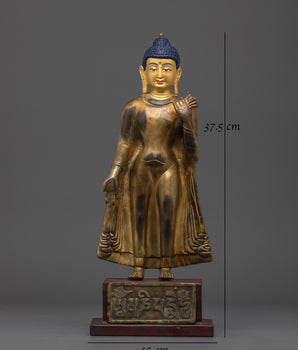 Buddha Dipankara Copper Statue | The Light of Wisdom