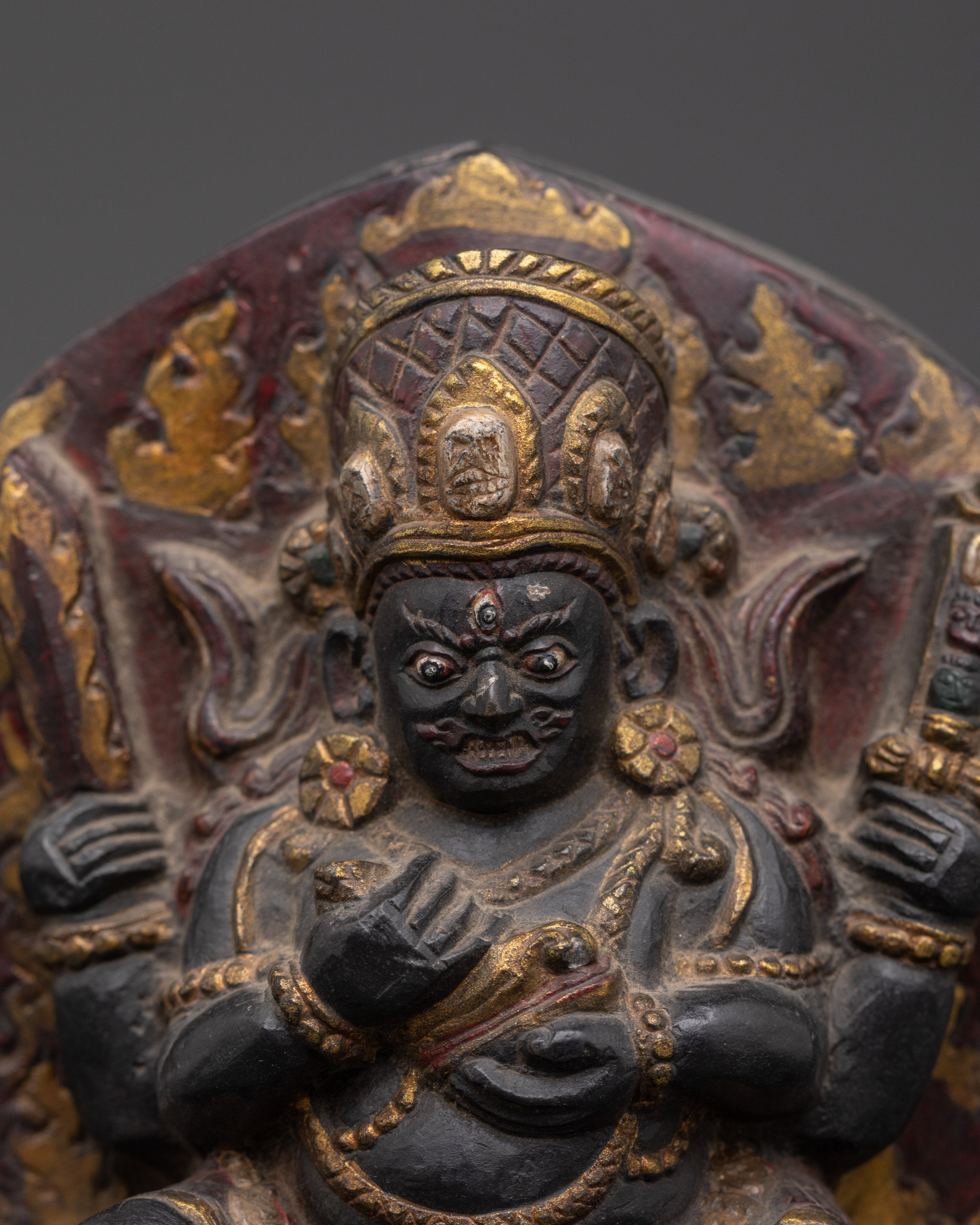 Sakya Buddhism Mahakala Statue for Protection and Transformation