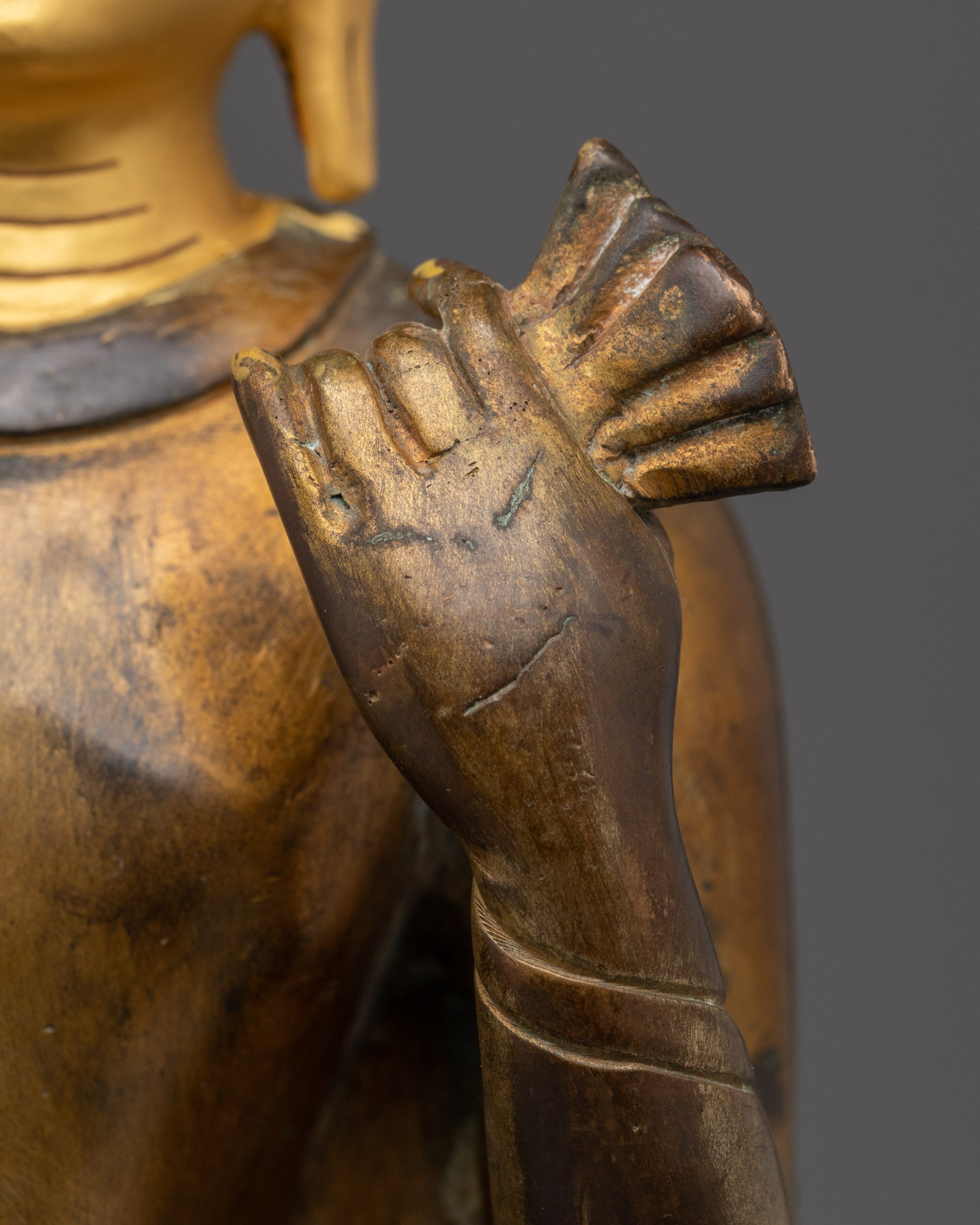 Buddha Dipankara Copper Statue | The Light of Wisdom