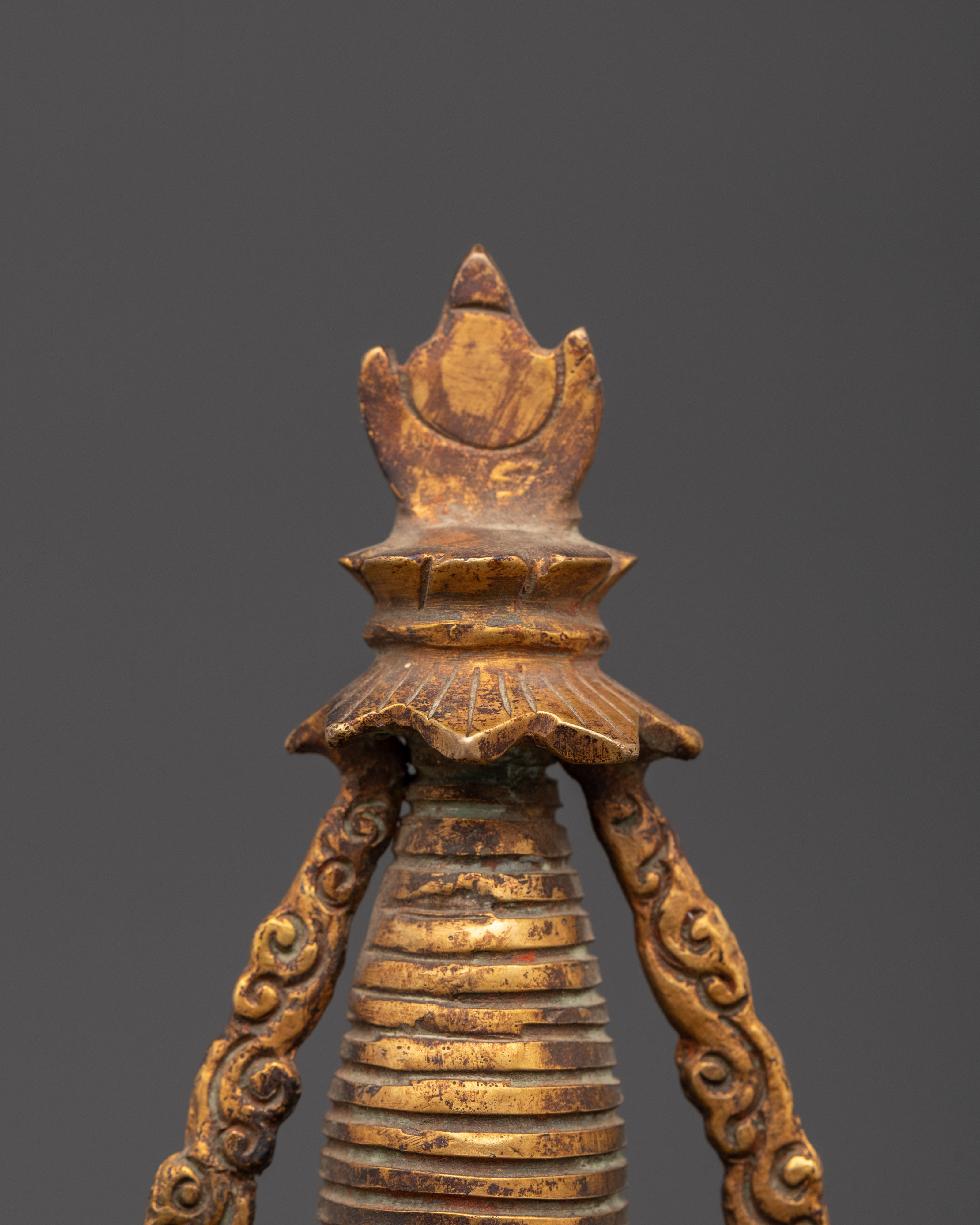 Handcrafted Buddhist Stupa Statue | Sacred Spiritual Artifact for Meditation