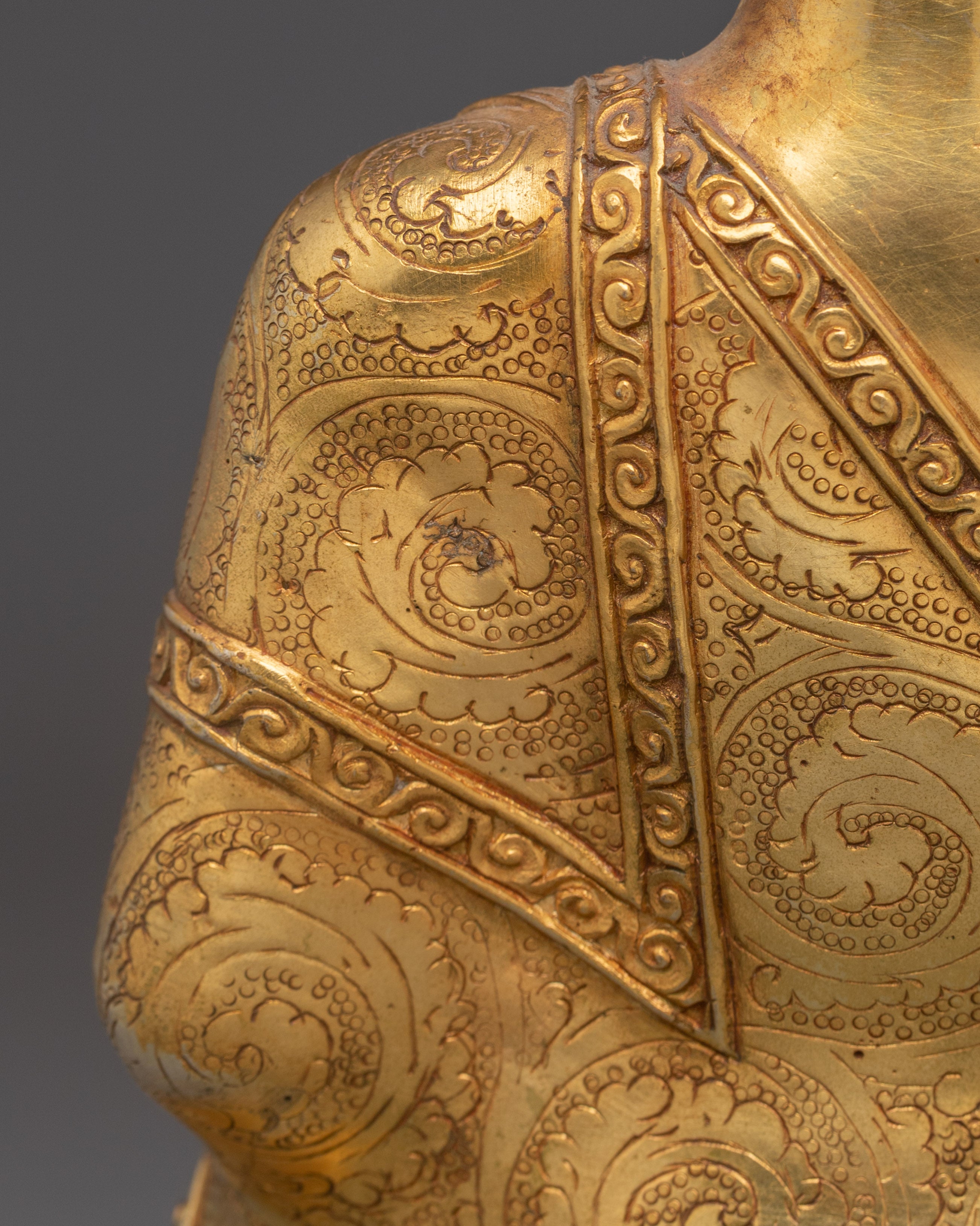 Amitabha Buddha Bodhisattva of Light | Gold-Plated Copper Spiritual Statue