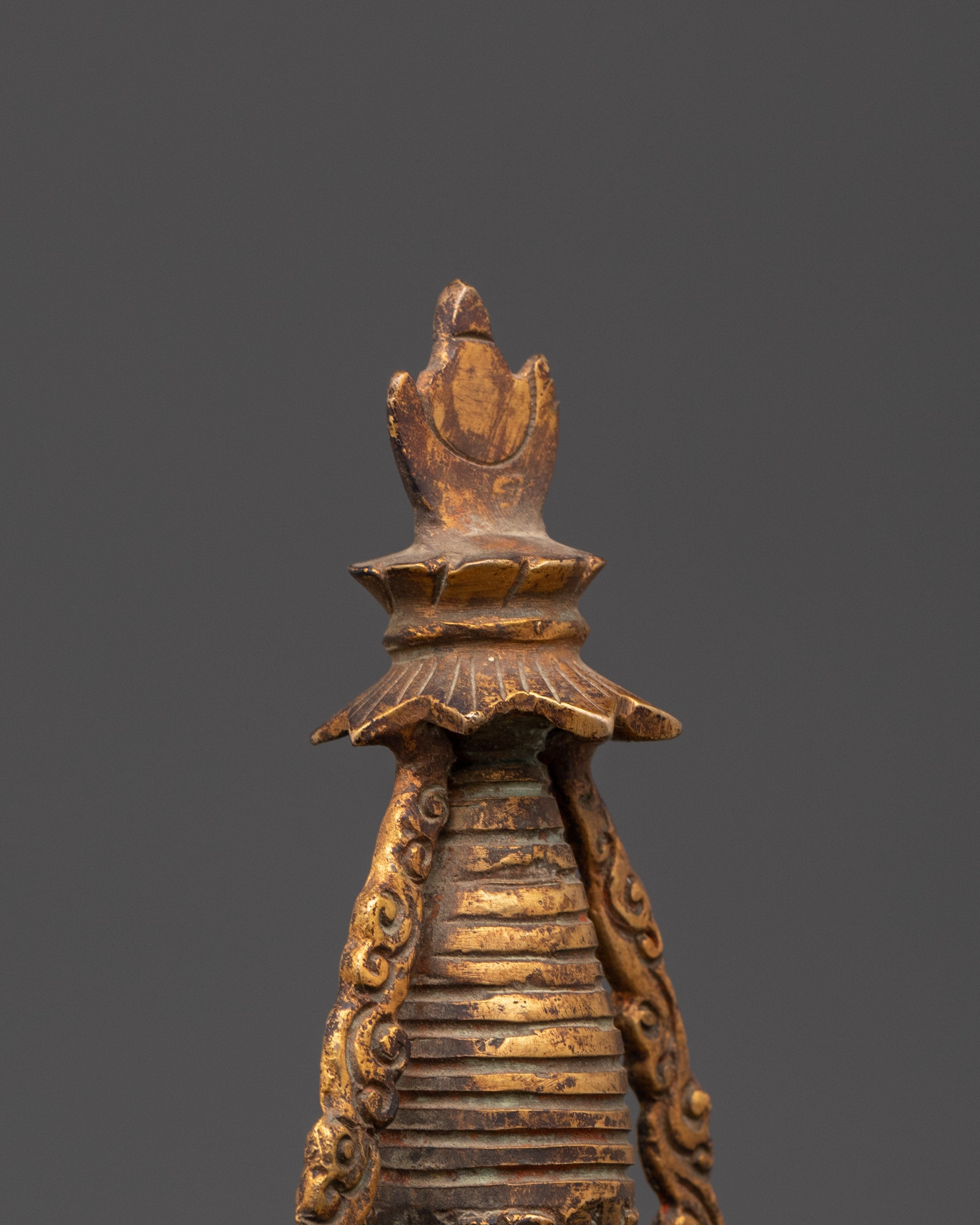Handcrafted Buddhist Stupa Statue | Sacred Spiritual Artifact for Meditation