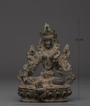 Green Tara Holding a Lotus of Compassion | A Symbol of Healing and Protection