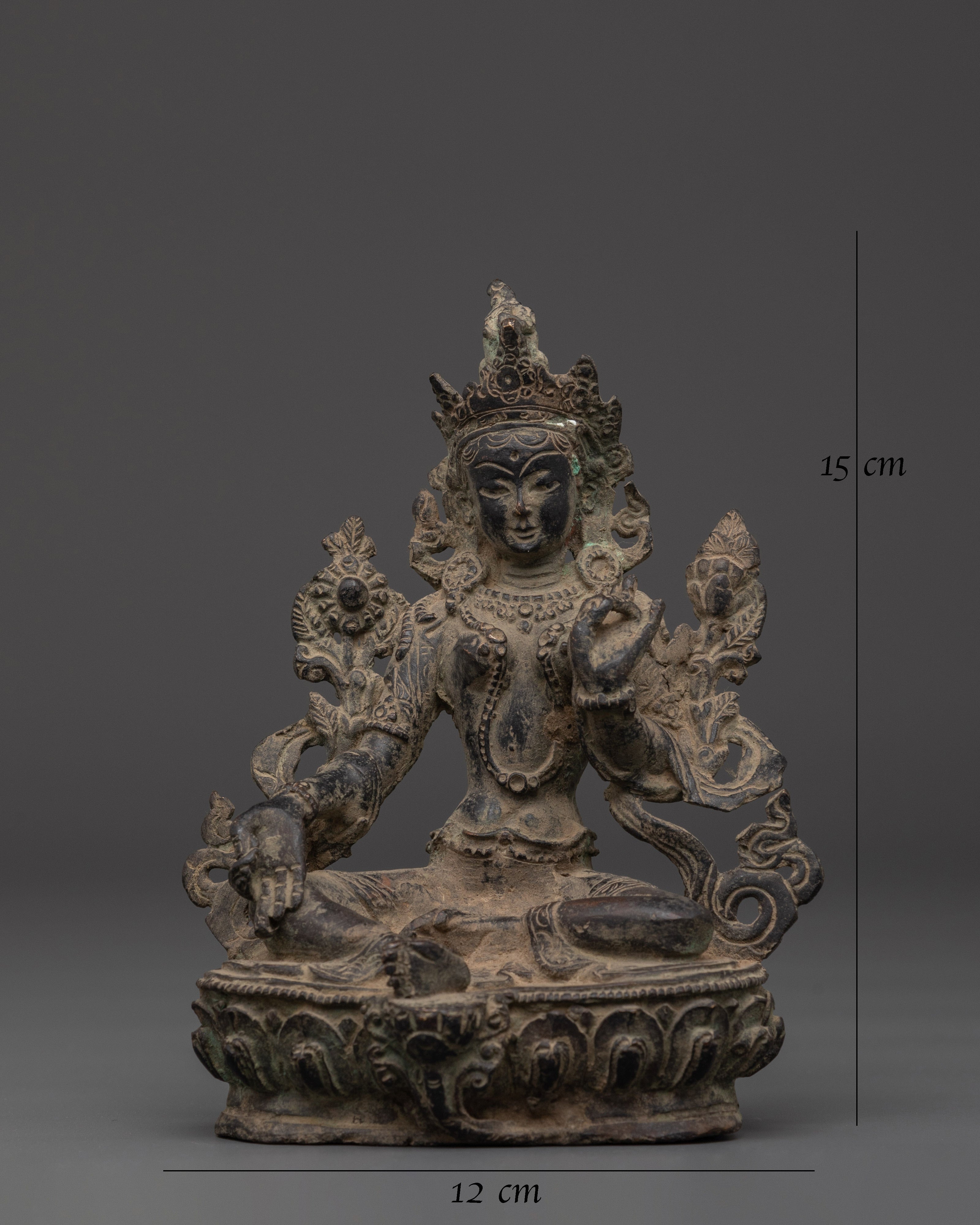 Green Tara Holding a Lotus of Compassion | A Symbol of Healing and Protection