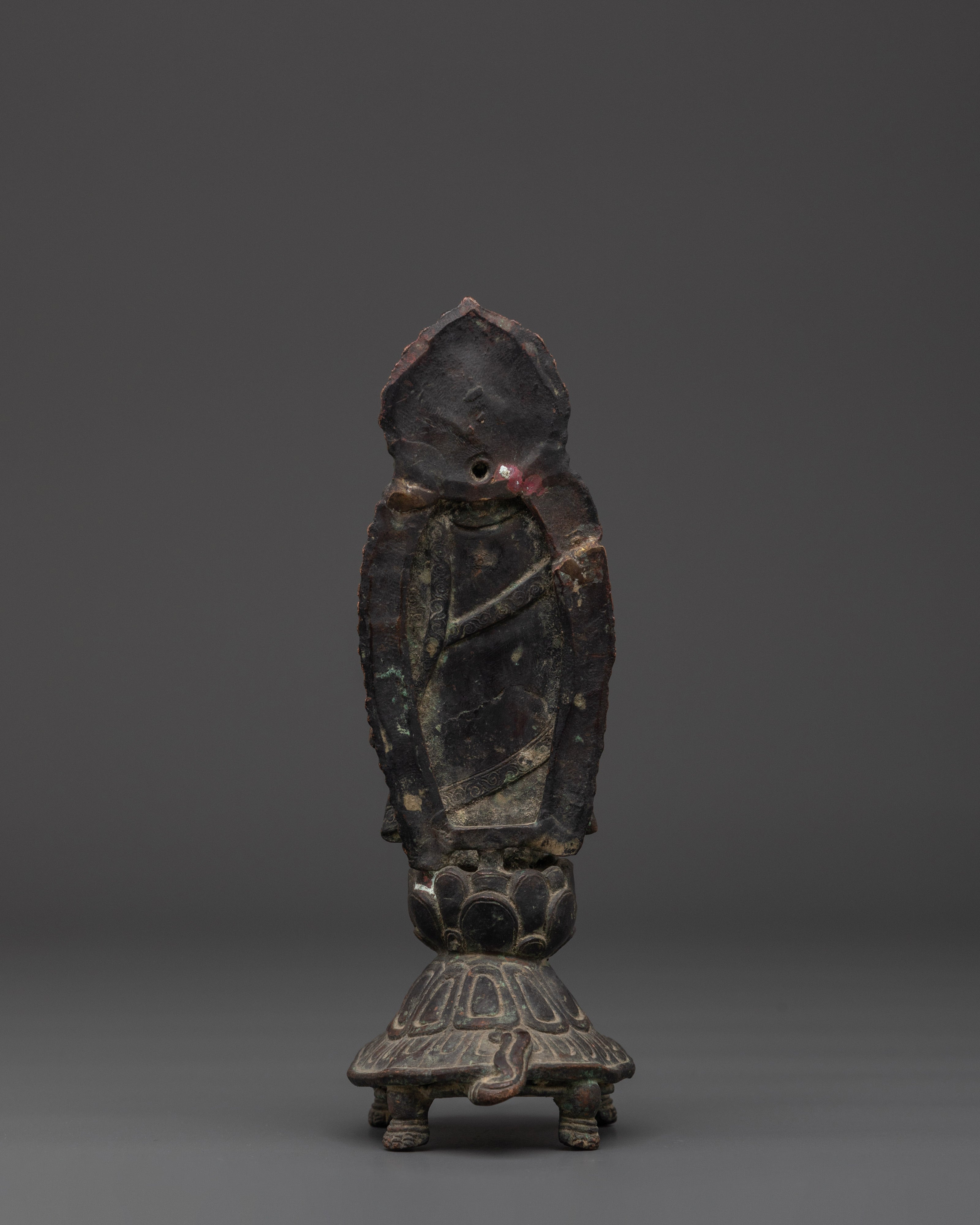 Buddha on Turtle | Spiritual Copper Sculpture