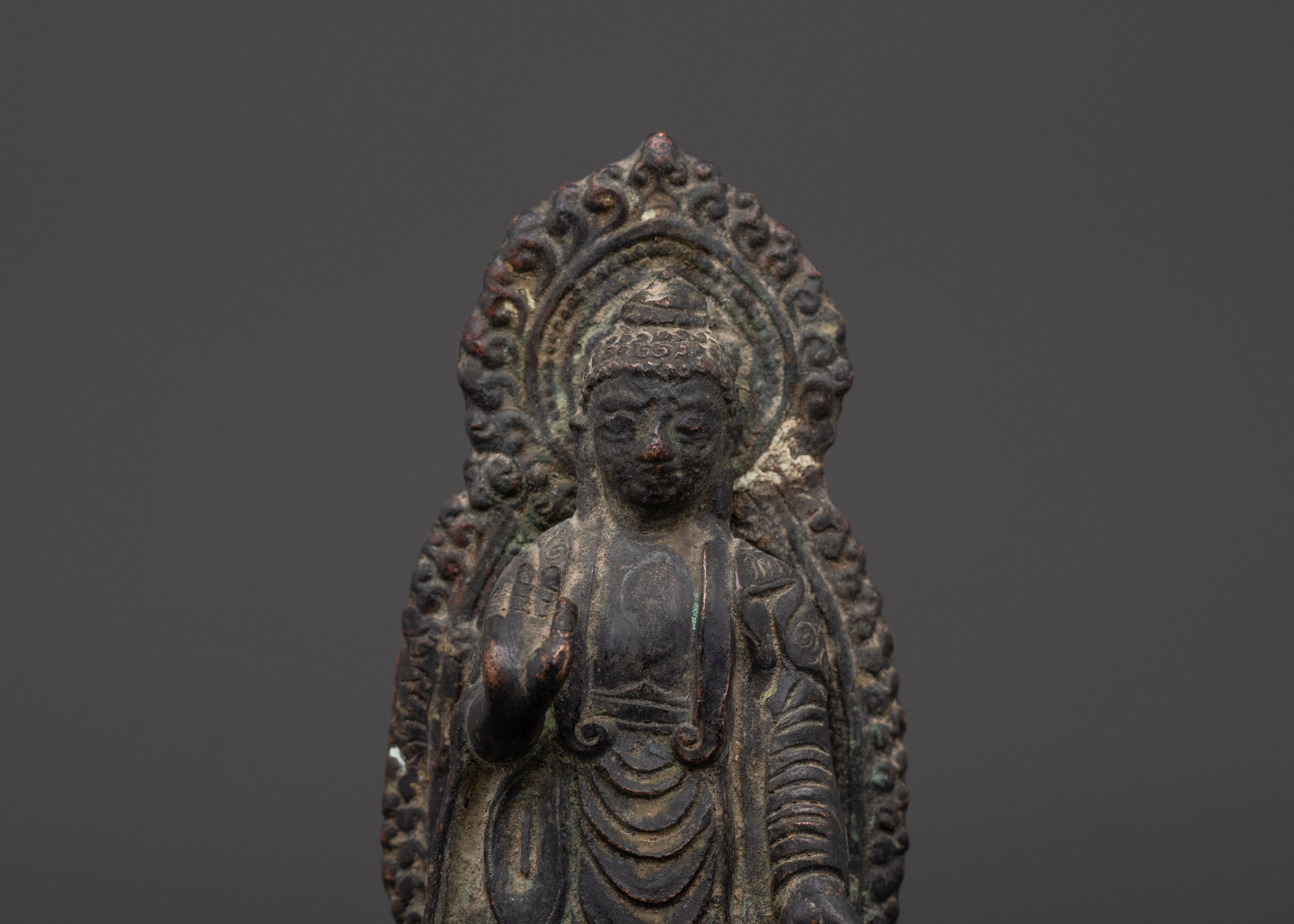 Buddha on Turtle | Spiritual Copper Sculpture
