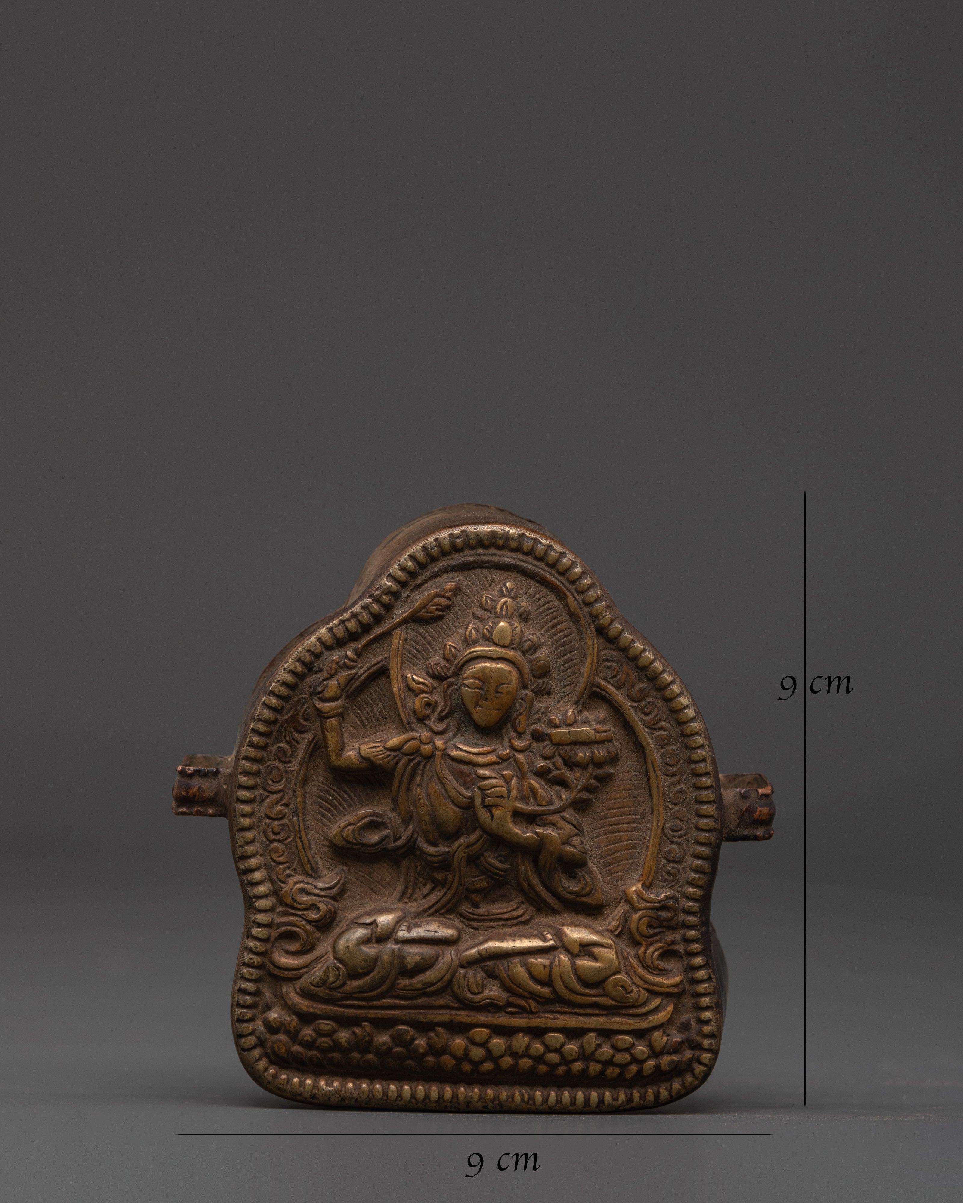Sacred Mantra Ghau Box | Tibetan Buddhist Copper Prayer Box
