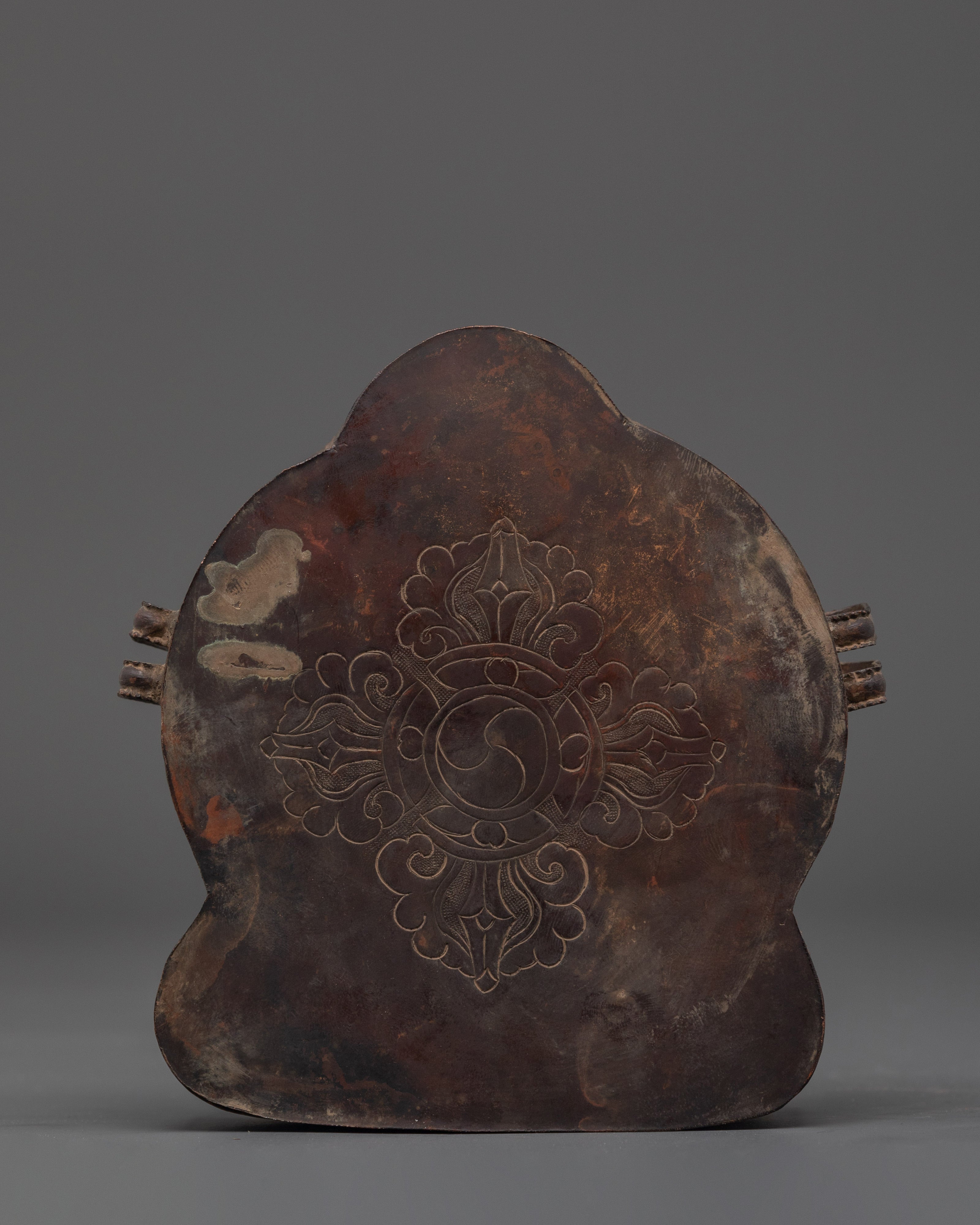 Wisdom Deity Prayer Ghau Box | Tibetan Copper Amulet Shrine