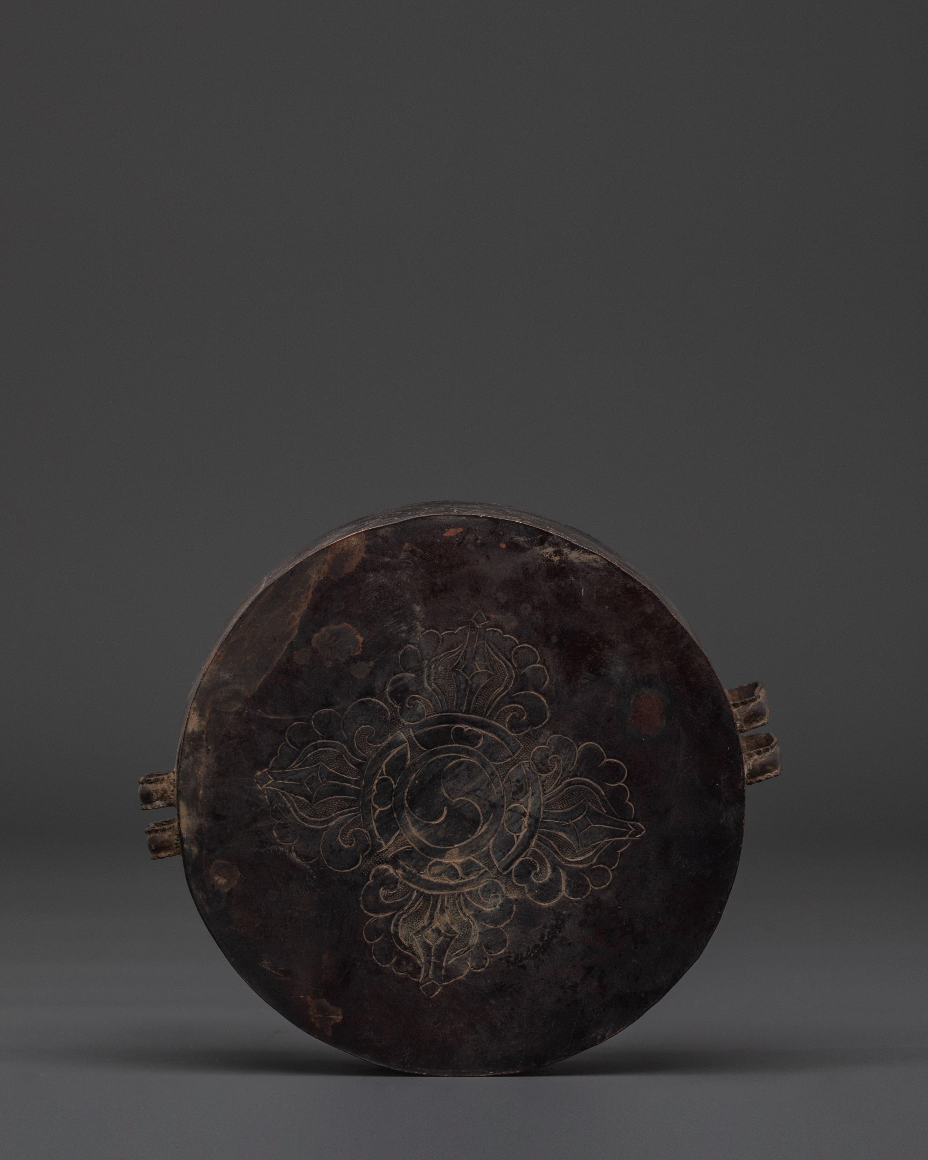 Tibetan Ghau Prayer Box | Copper Buddhist Amulet for Rituals