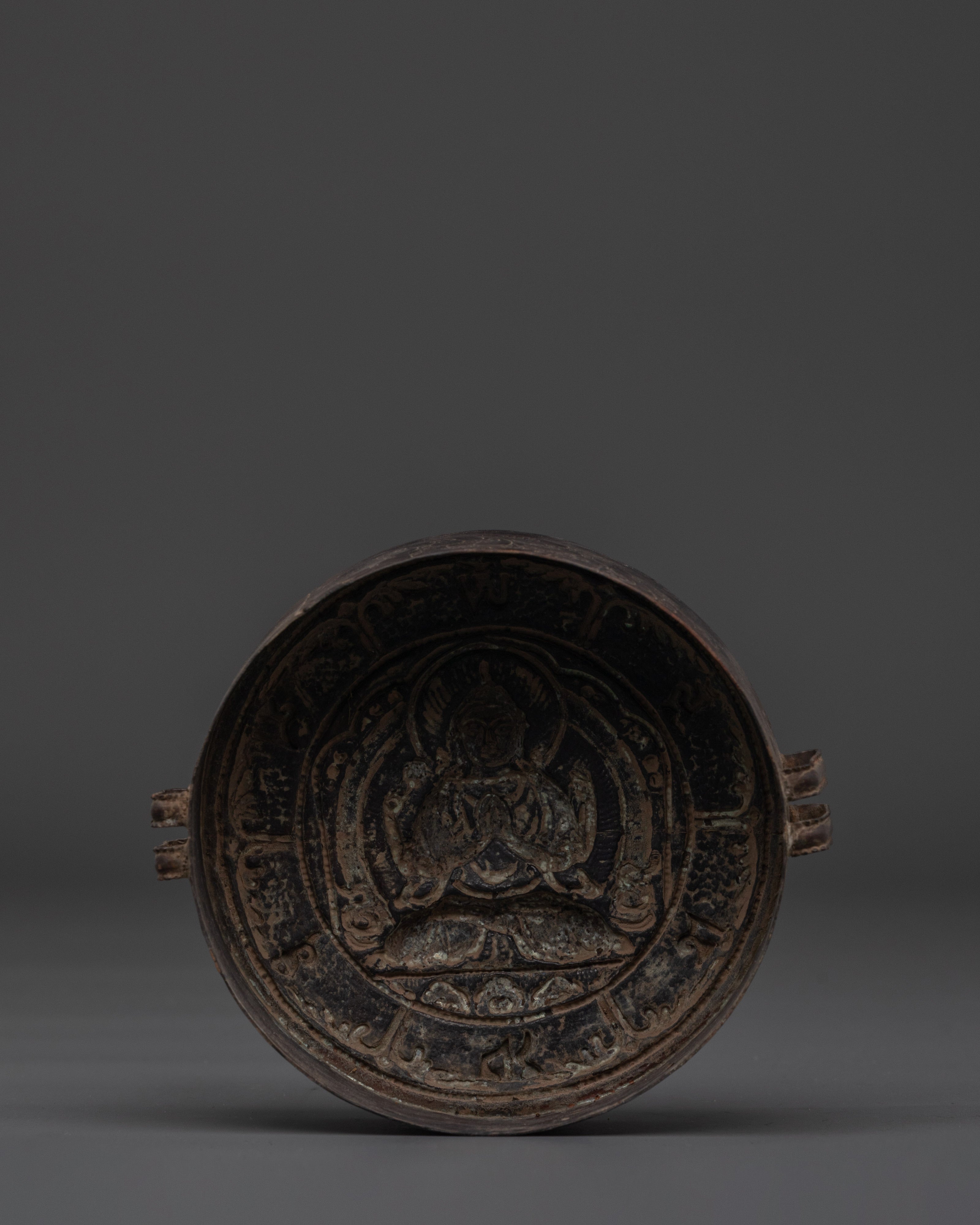 Tibetan Ghau Prayer Box | Copper Buddhist Amulet for Rituals