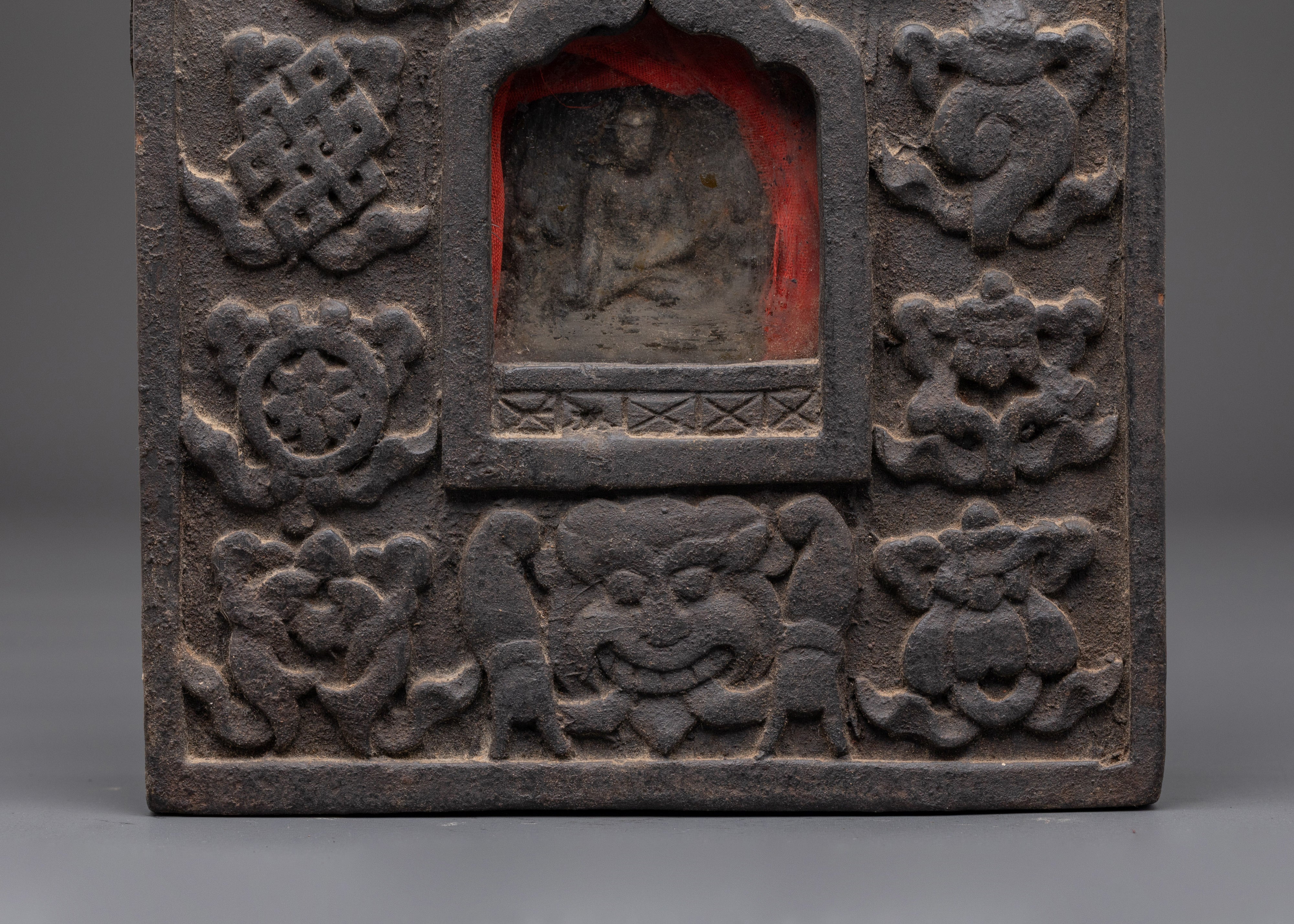 Handcrafted Ghau Box for Ceremony | Copper Buddhist Ritual Shrine