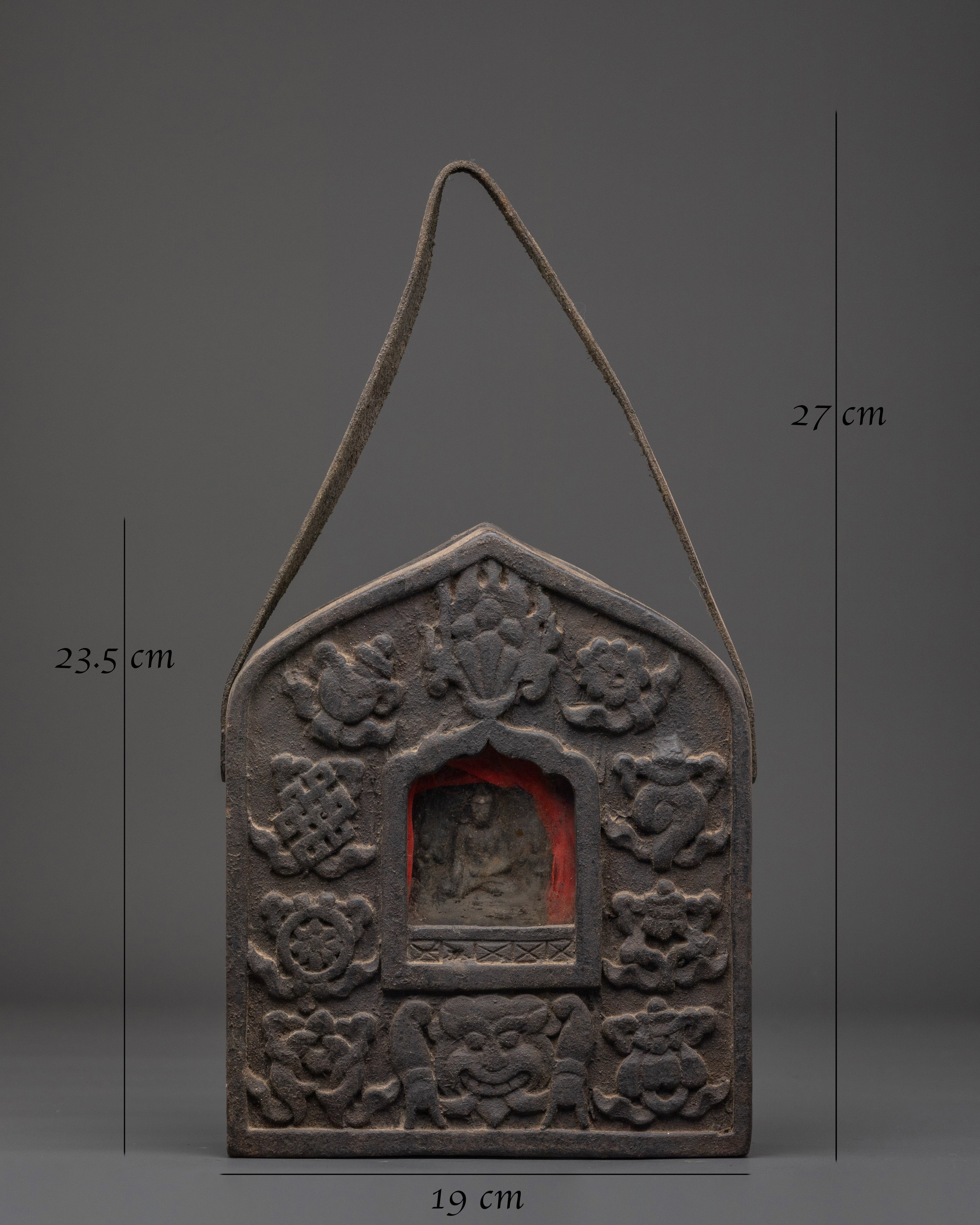 Handcrafted Ghau Box for Ceremony | Copper Buddhist Ritual Shrine