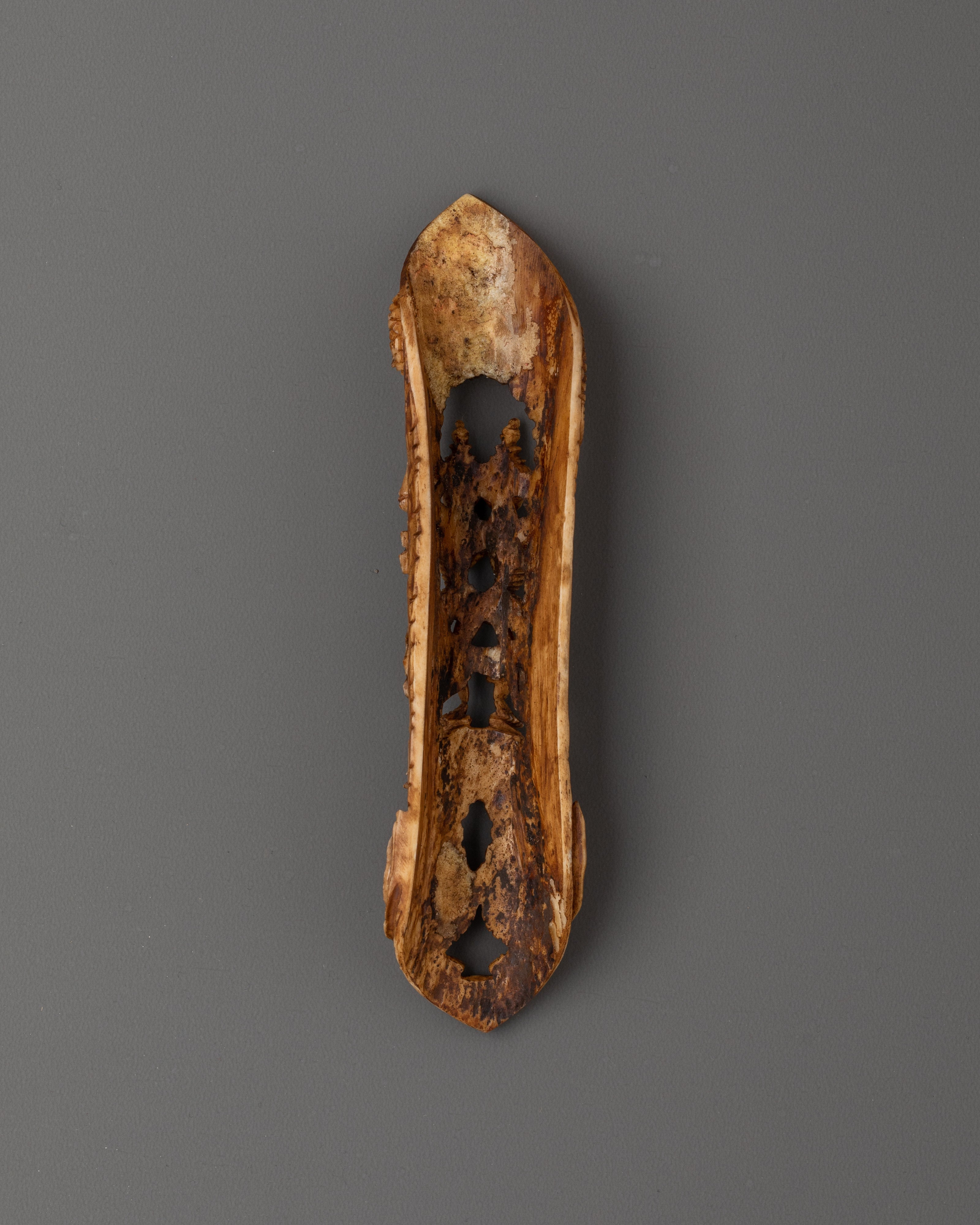 Handmade Tibetan Chitipati Carving | Ethically Sourced Yak Bone Art