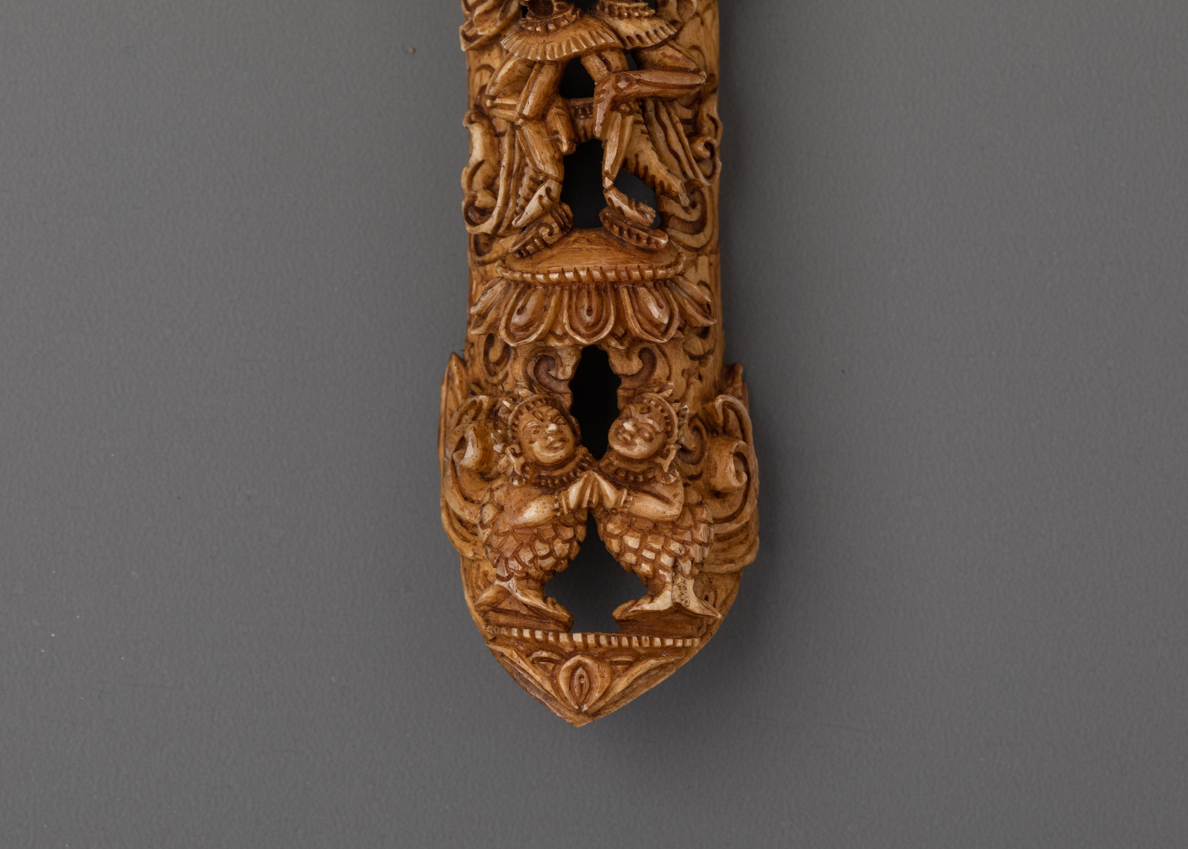 Handmade Tibetan Chitipati Carving | Ethically Sourced Yak Bone Art