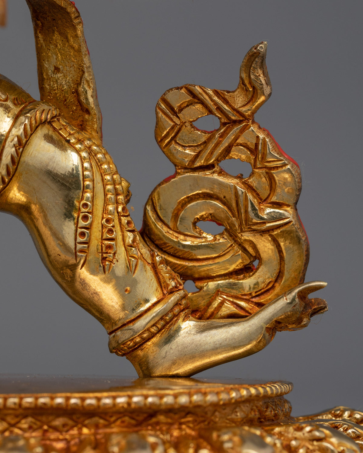 Handmade Vajrapani Statue | 24K Gold Protector Deity Sculpture
