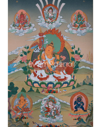 Namtoshe with Five Jambala Thangka