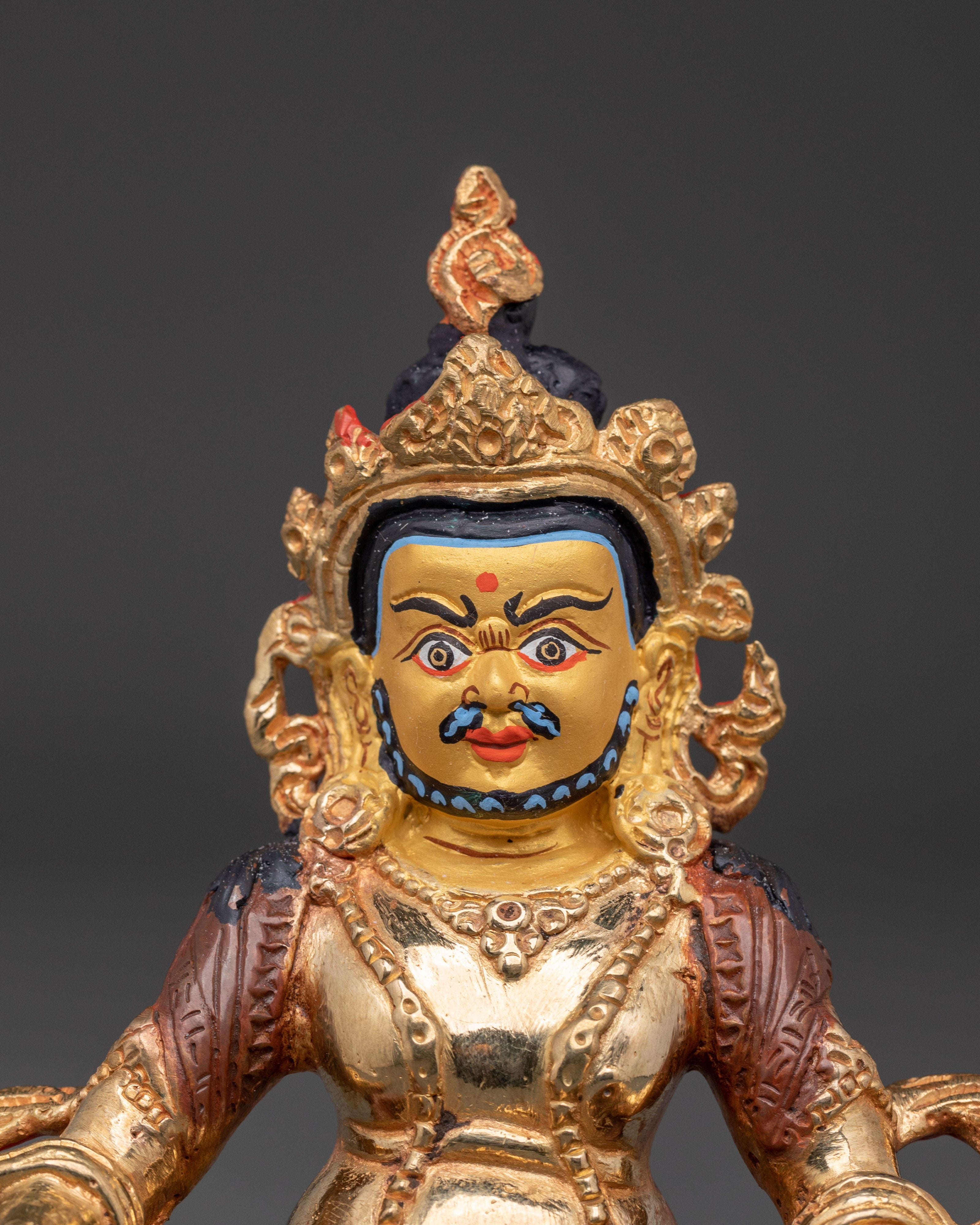 Handcrafted Dzambala Statue | Spiritual Prosperity Decor