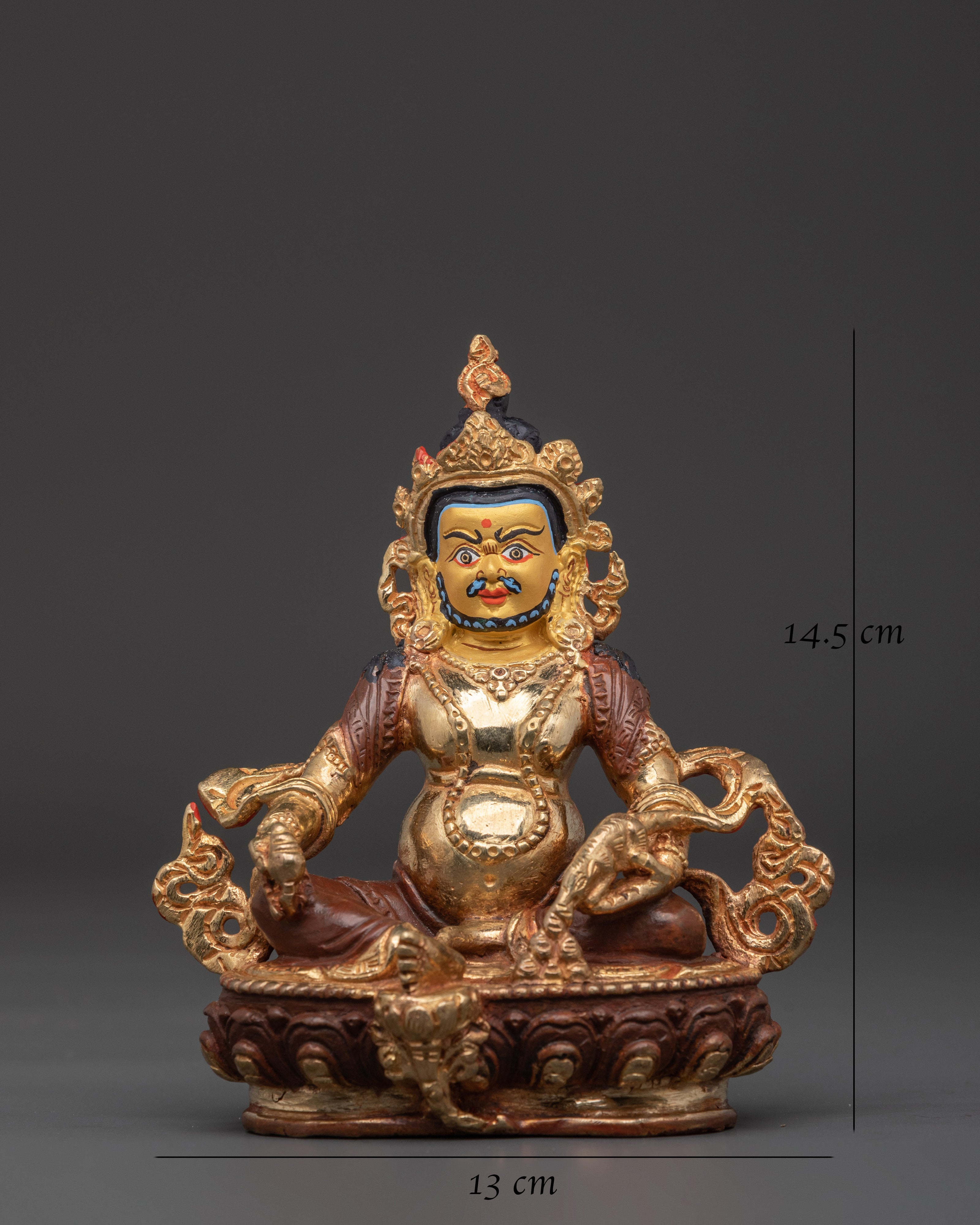 Handcrafted Dzambala Statue | Spiritual Prosperity Decor