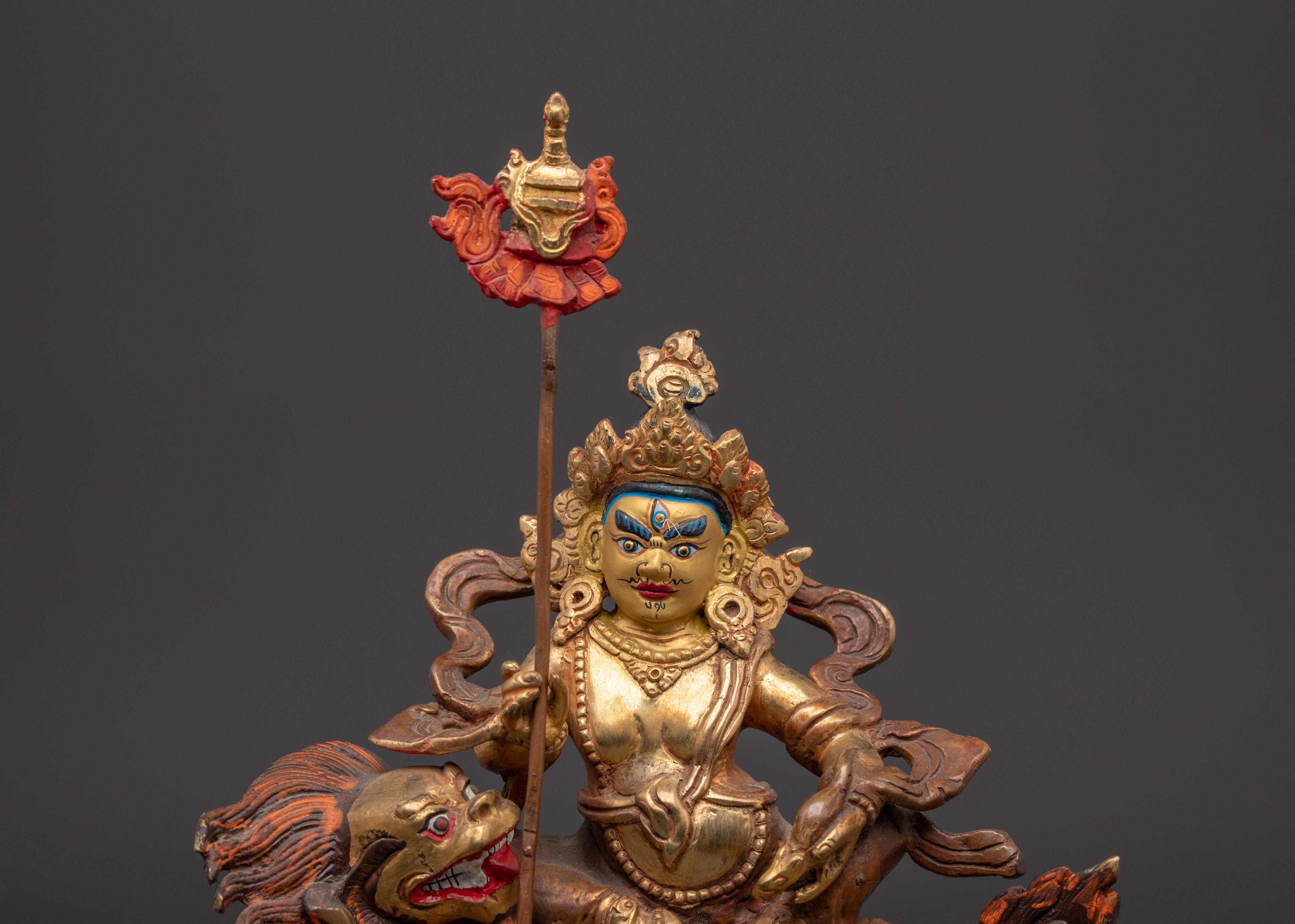 Wealth Deity Namtoshe Copper Statue | Symbol of Prosperity and Protection