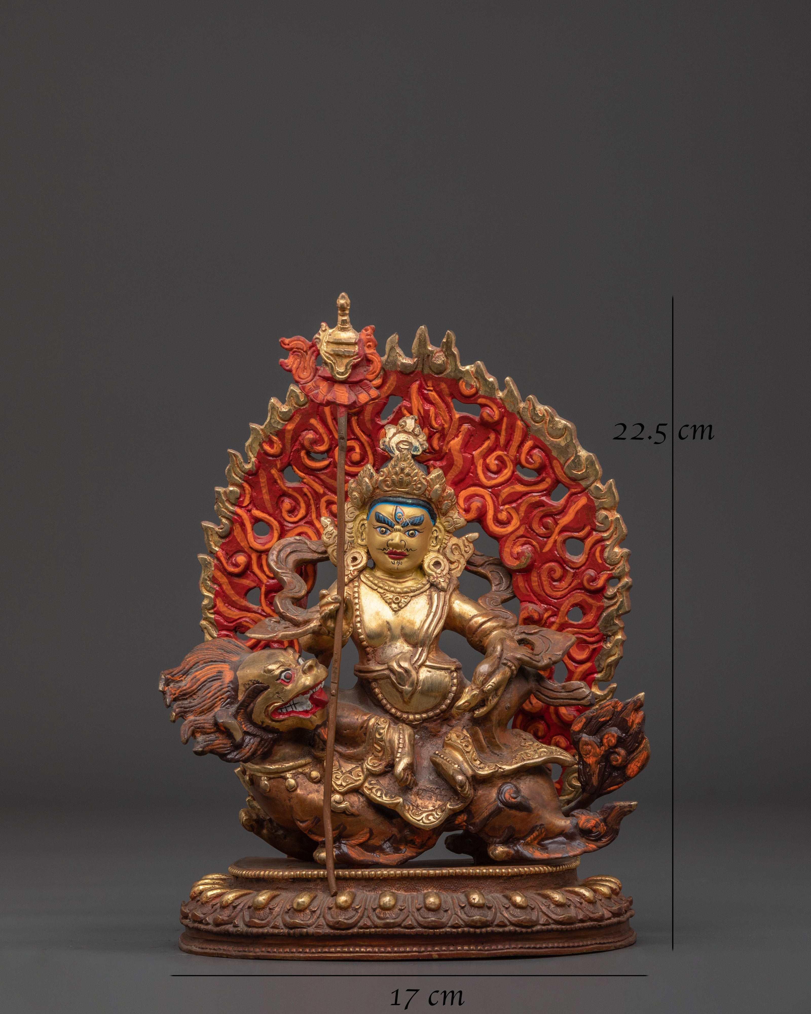 Wealth Deity Namtoshe Copper Statue | Symbol of Prosperity and Protection