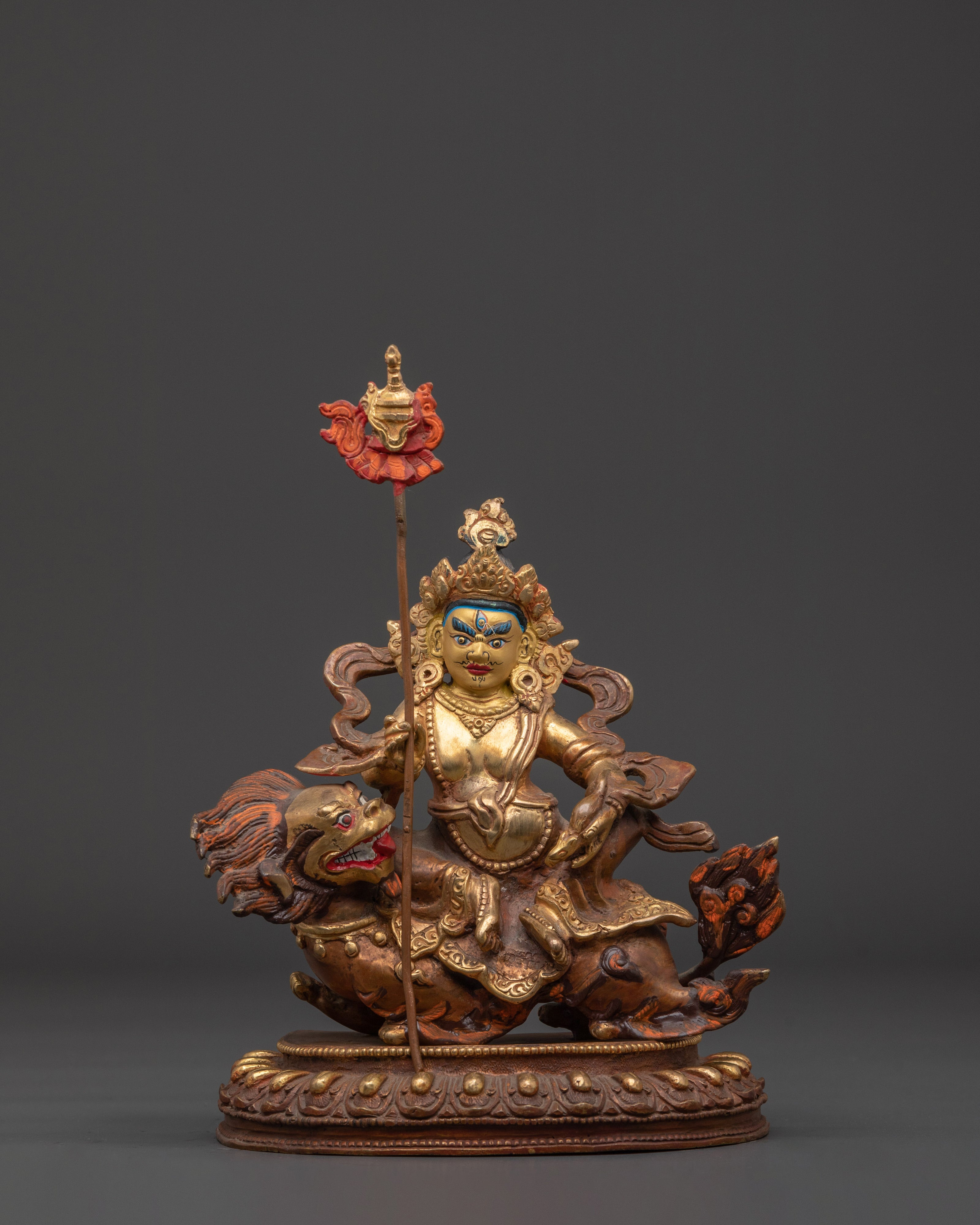 Wealth Deity Namtoshe Copper Statue | Symbol of Prosperity and Protection