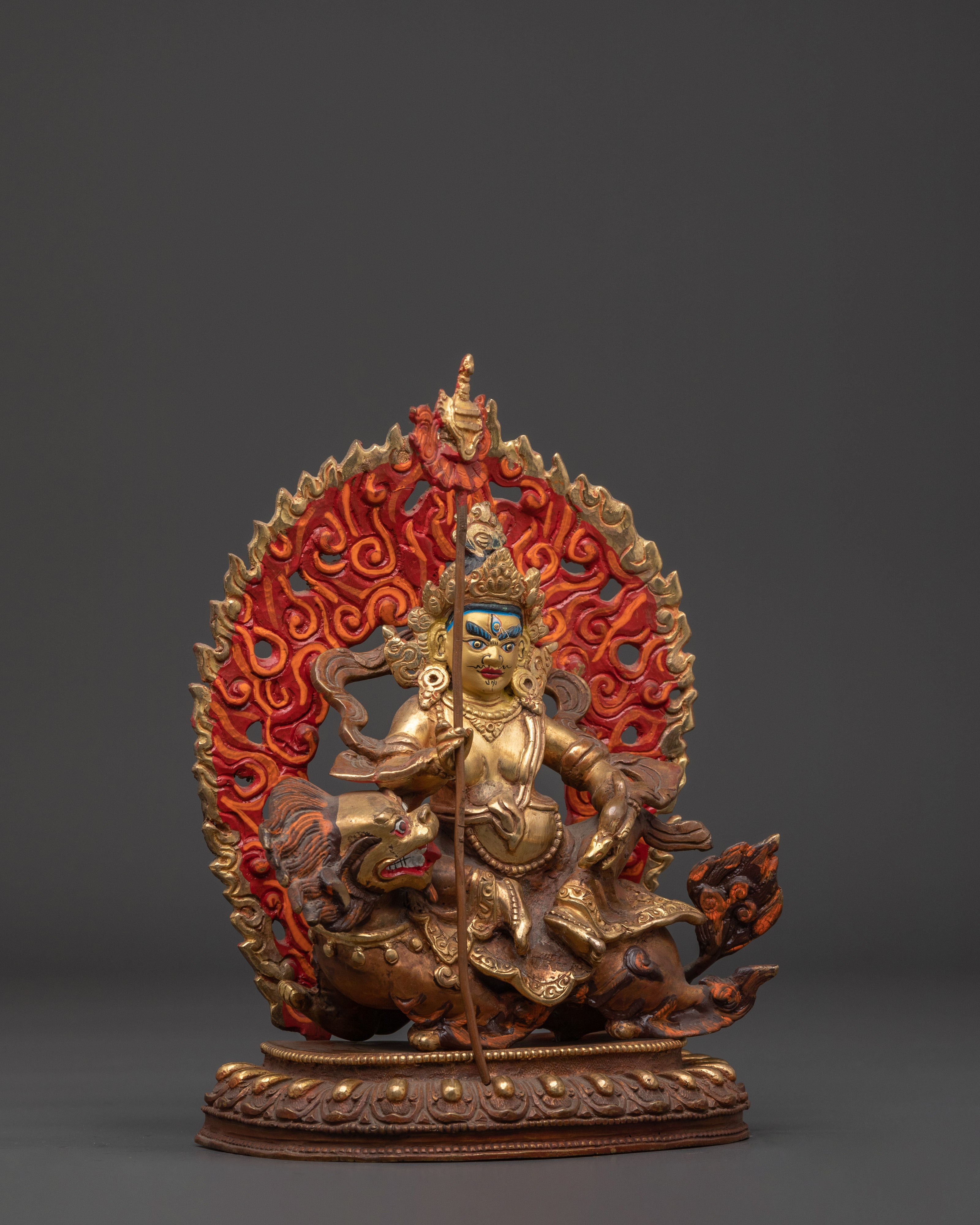 Wealth Deity Namtoshe Copper Statue | Symbol of Prosperity and Protection