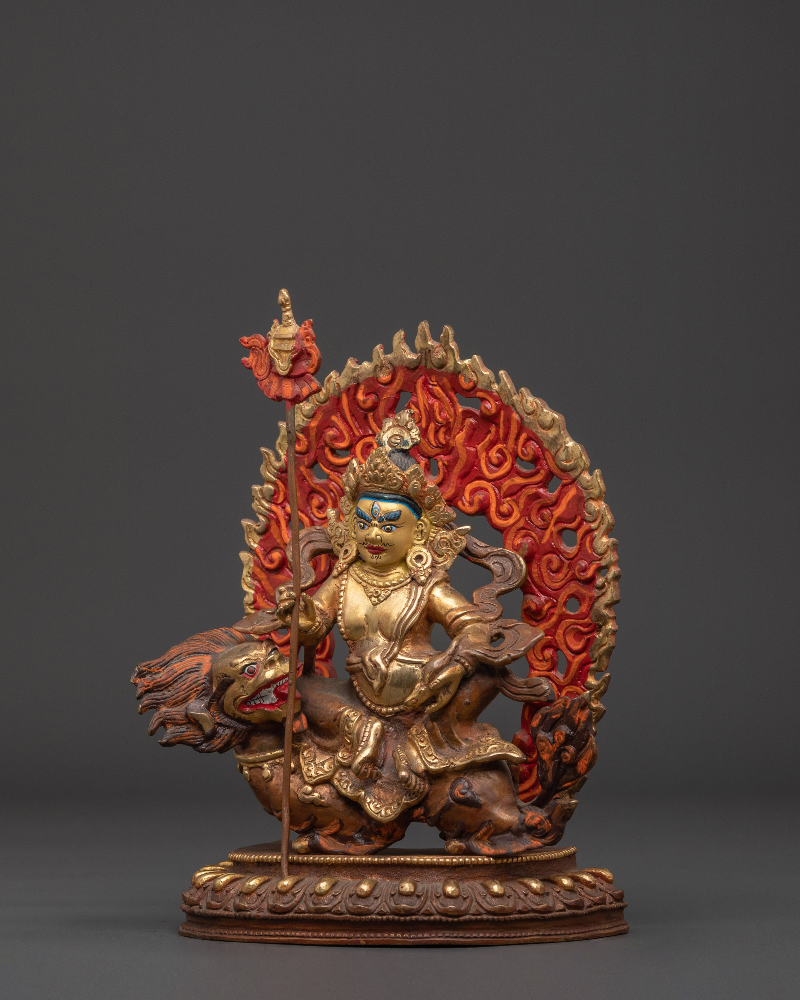 Wealth Deity Namtoshe Copper Statue | Symbol of Prosperity and Protection