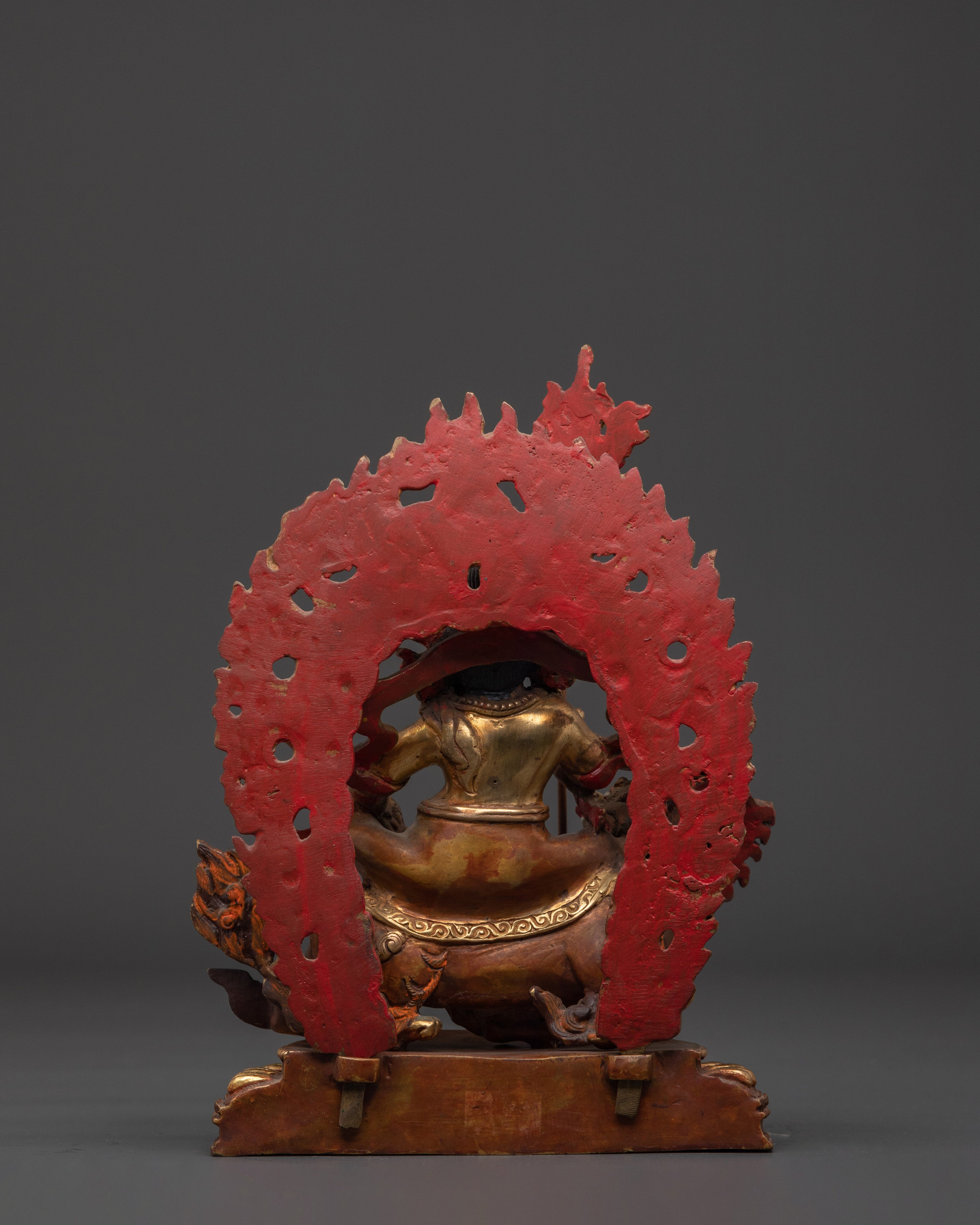 Wealth Deity Namtoshe Copper Statue | Symbol of Prosperity and Protection