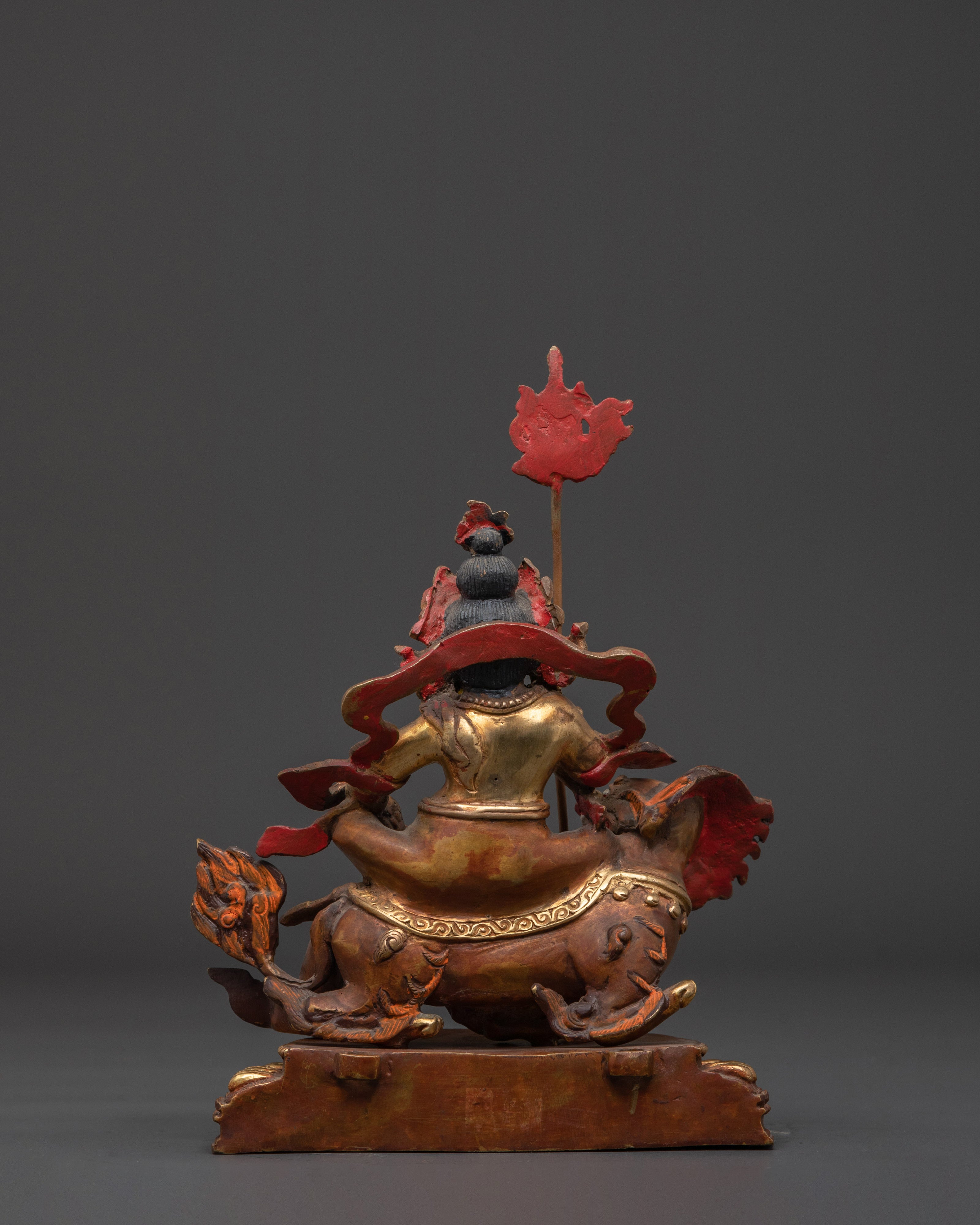 Wealth Deity Namtoshe Copper Statue | Symbol of Prosperity and Protection