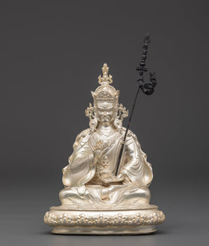 Handmade Guru Tsokye Dorje Statue | Peaceful Form of Guru Rinpoche