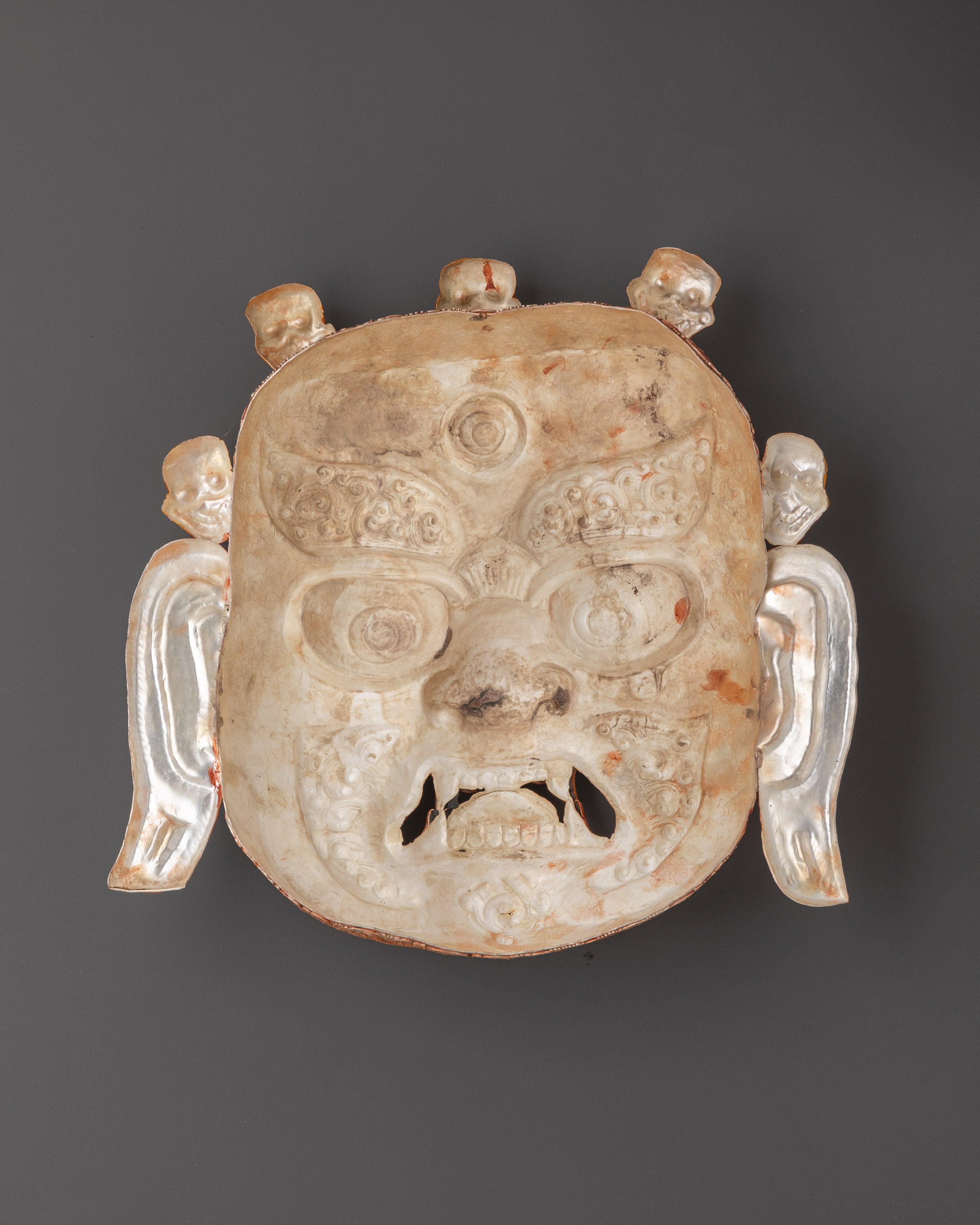 Tibetan Deity Bhairav Mask Wall Hanging | Buddhist Spiritual Home Decor