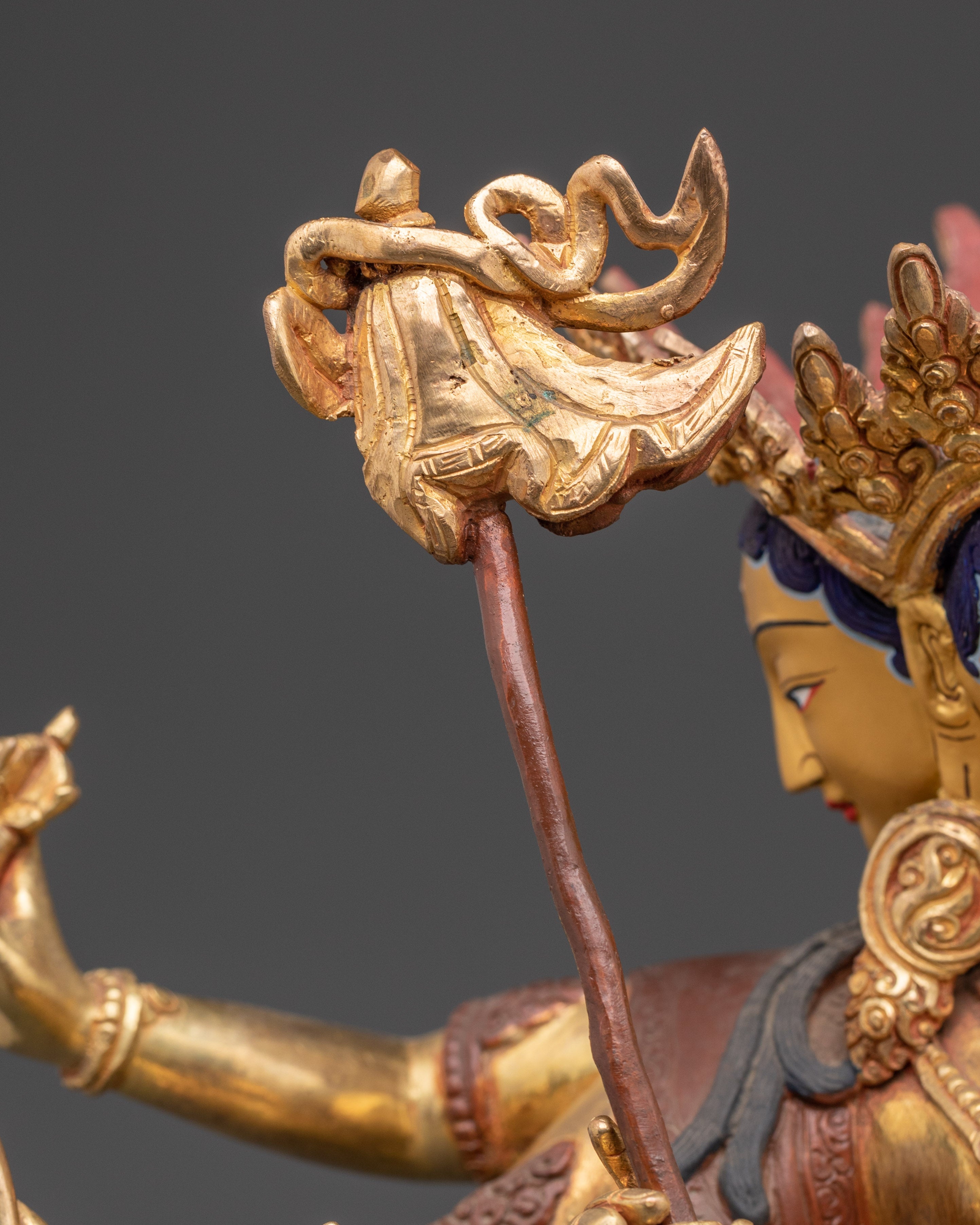 Sacred Dukar White Umbrella Deity Sculpture | Tibetan Buddhist Statue for Protection