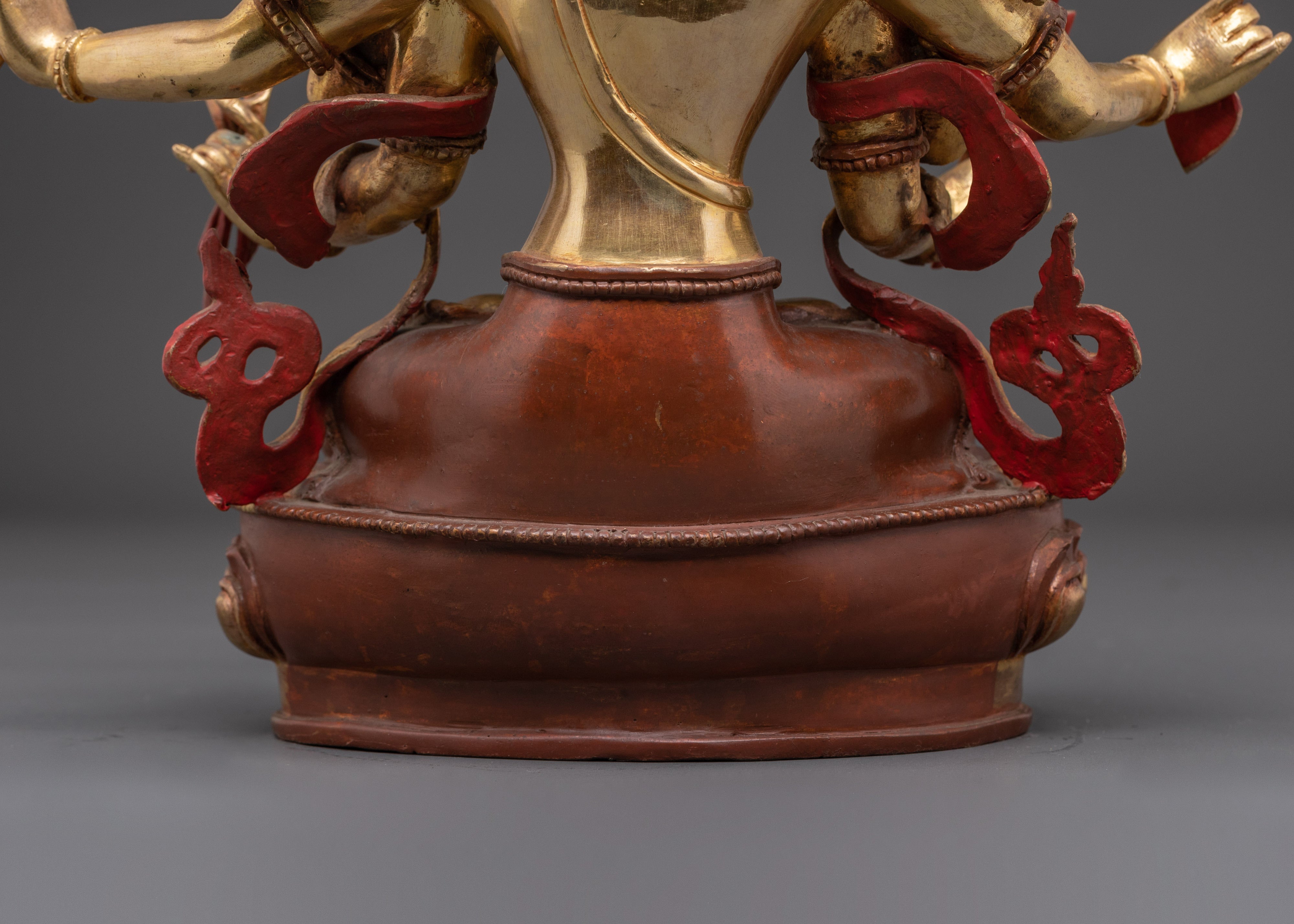 Sacred Dukar White Umbrella Deity Sculpture | Tibetan Buddhist Statue for Protection