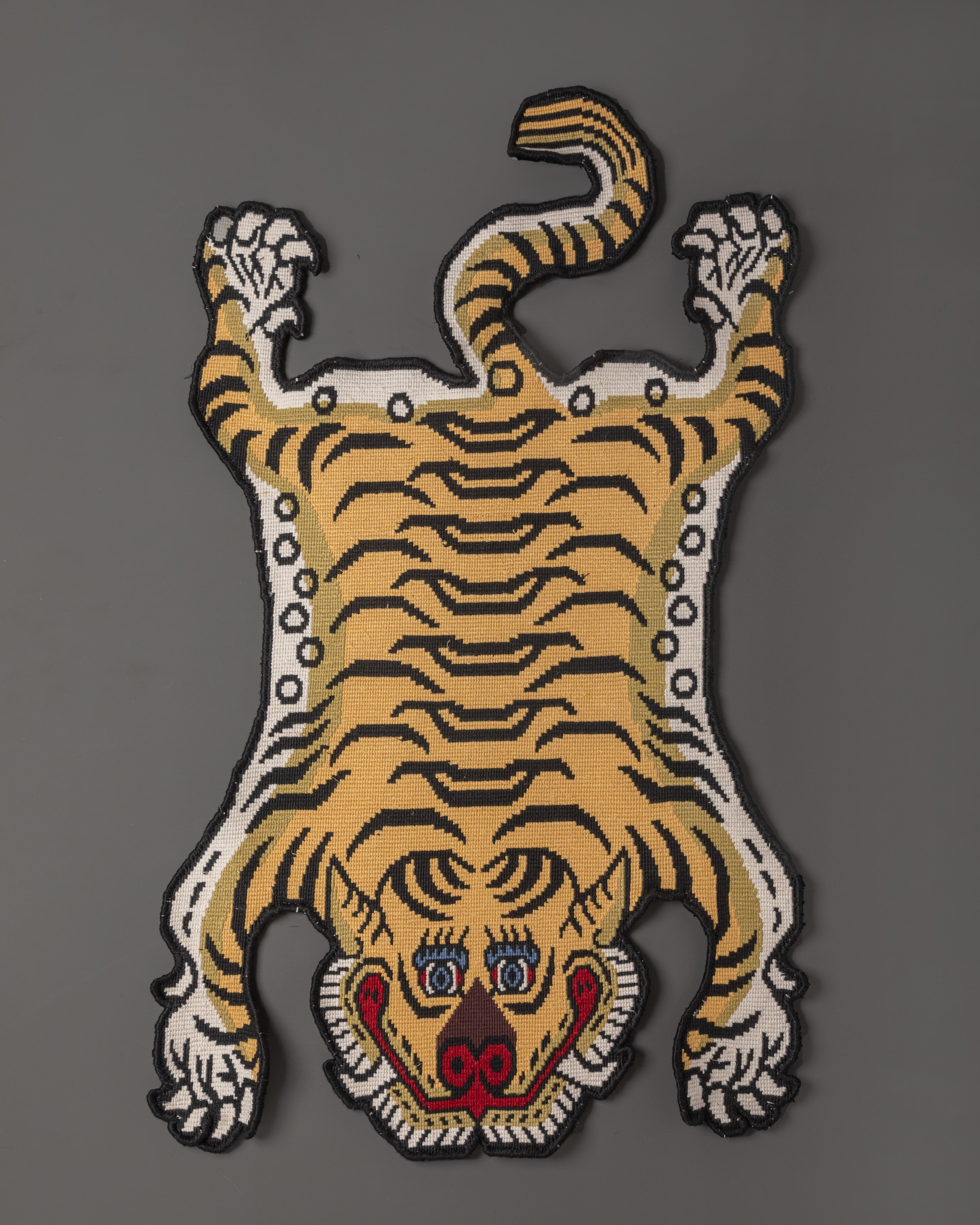 Tibetan Tiger Tufted Woolen Rug | Handcrafted Rug