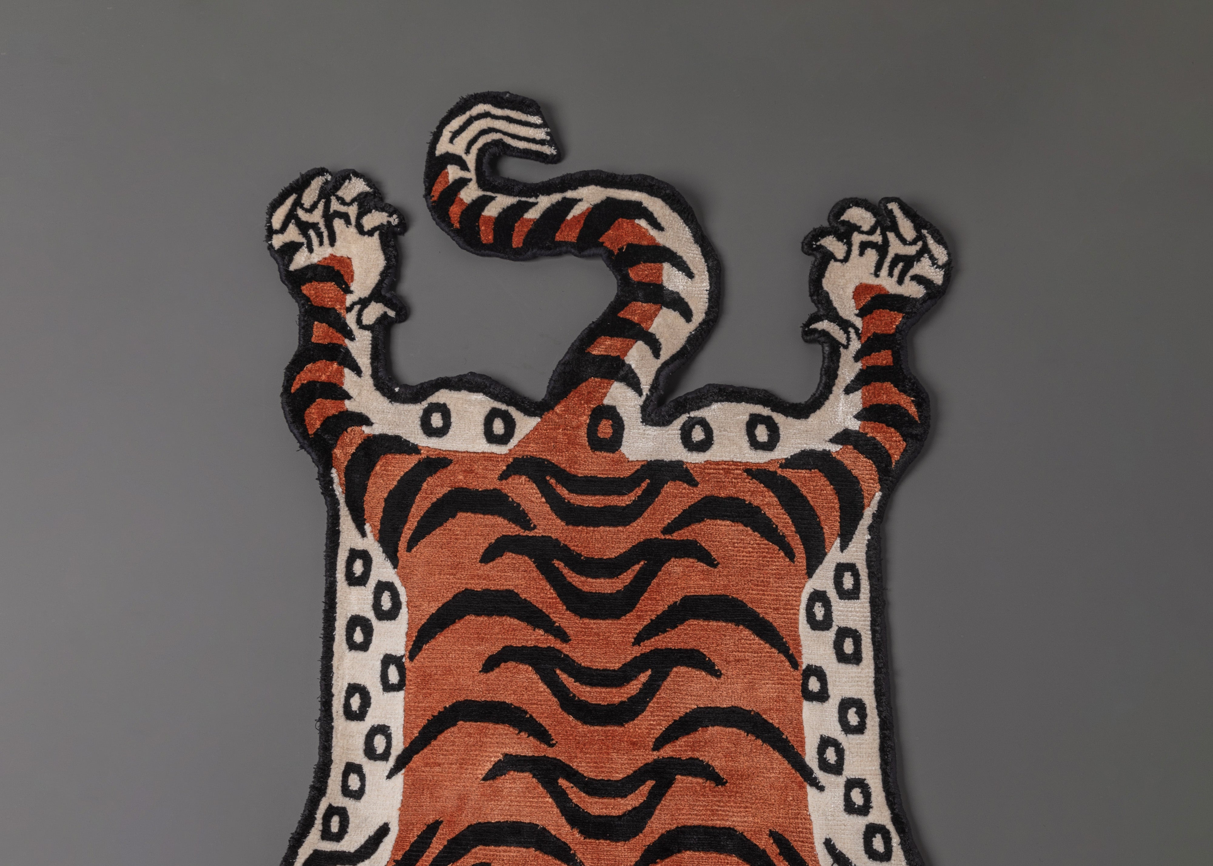 Decorative Tiger Floor Mat | Handcrafted Wool Rug