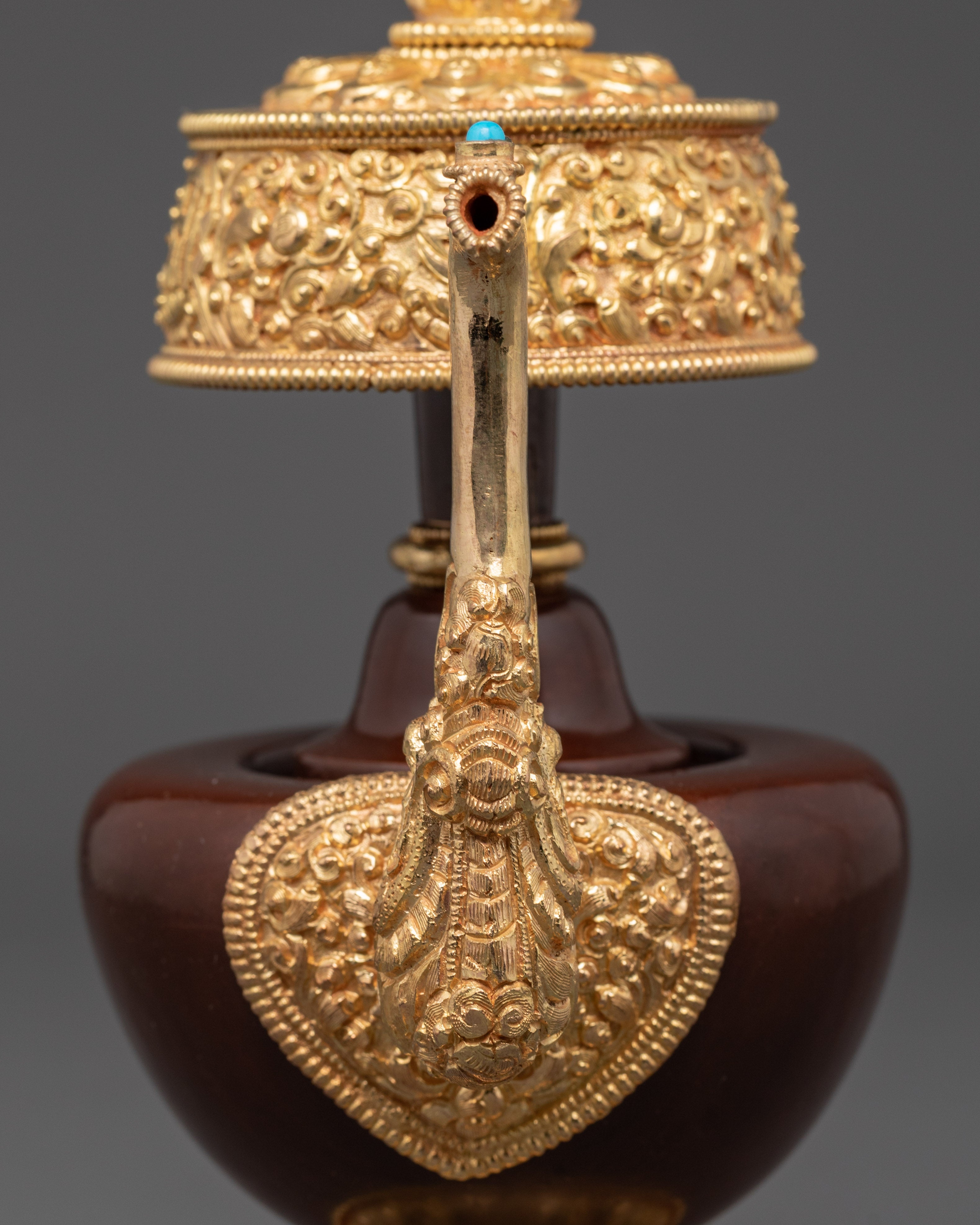Handmade Tibetan Buddhist Ritual Bhumba Set | Sacred Offering Vessel