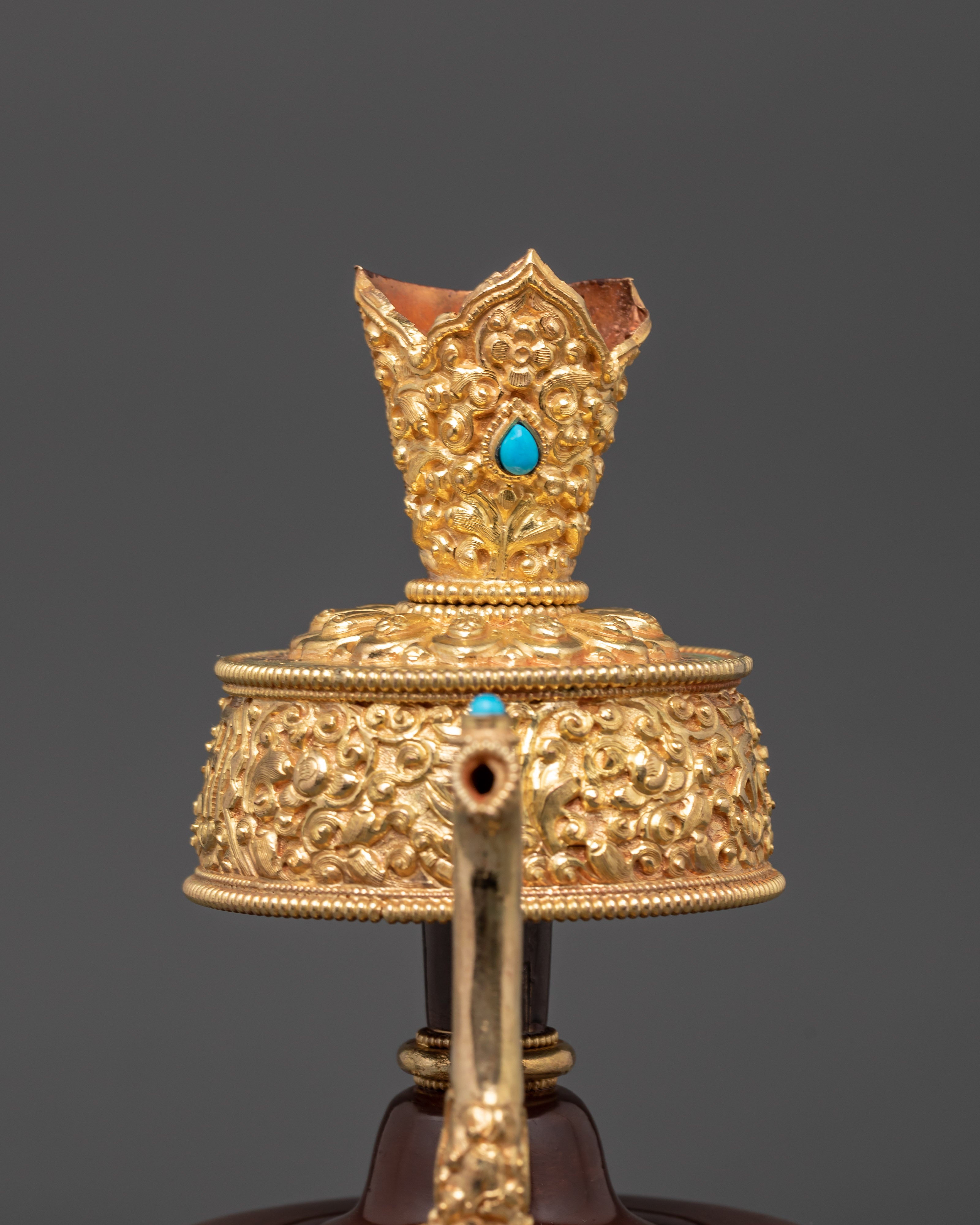 Handmade Tibetan Buddhist Ritual Bhumba Set | Sacred Offering Vessel