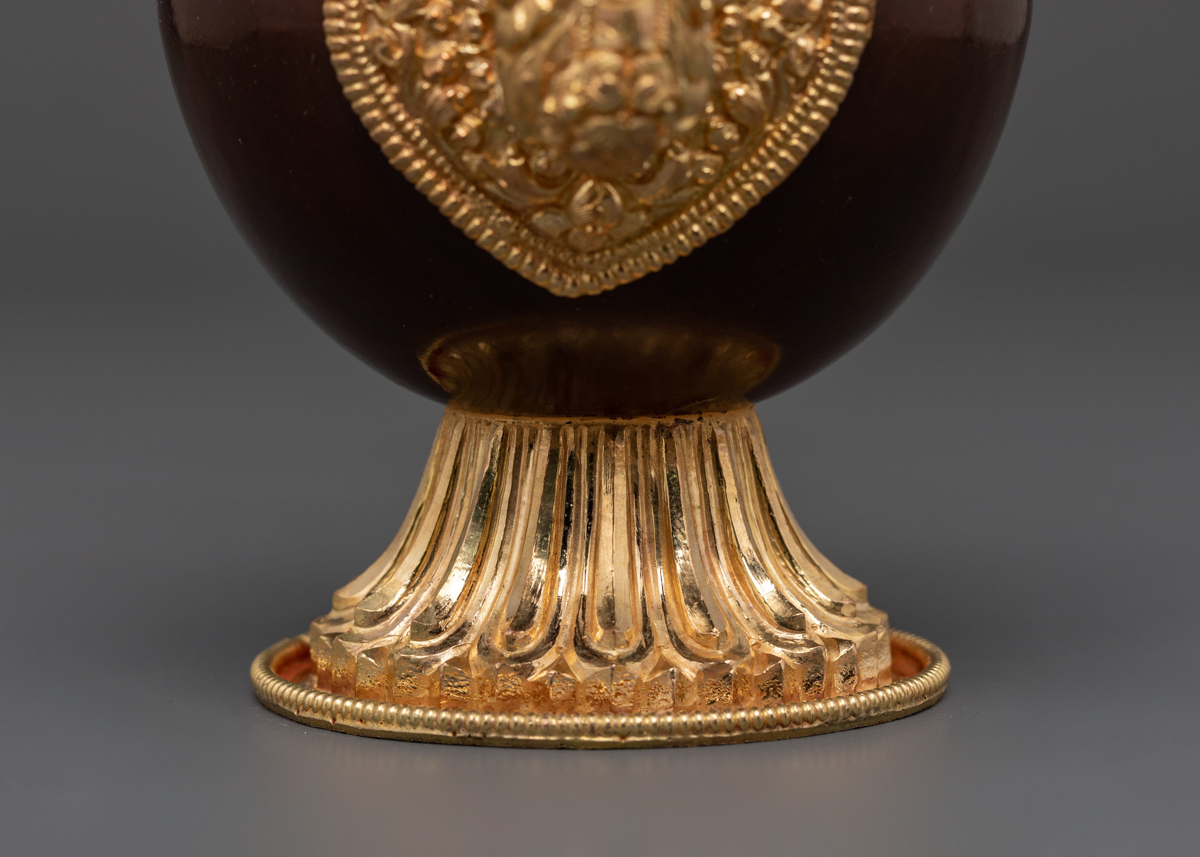 Handmade Tibetan Buddhist Ritual Bhumba Set | Sacred Offering Vessel