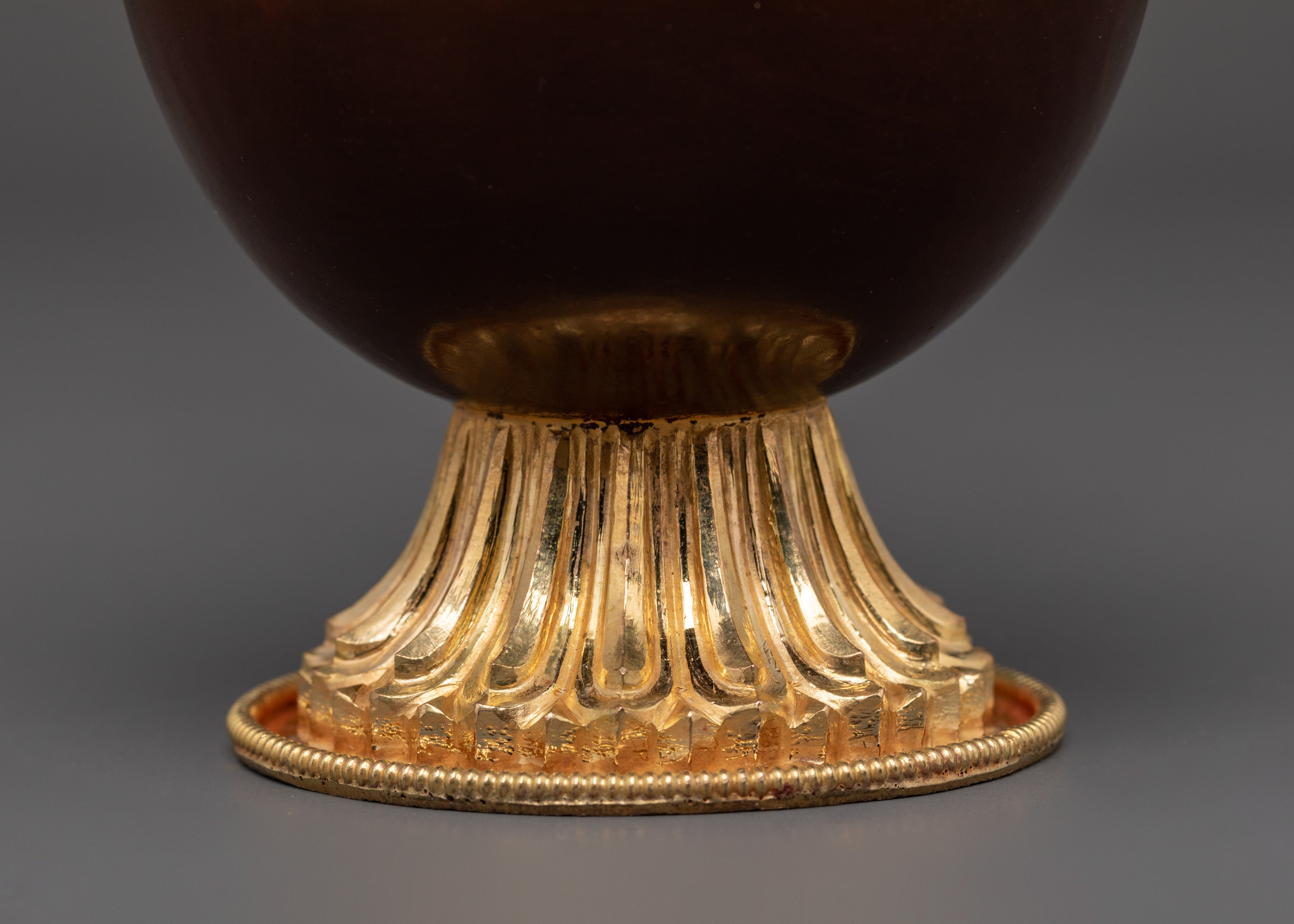 Handmade Tibetan Buddhist Ritual Bhumba Set | Sacred Offering Vessel