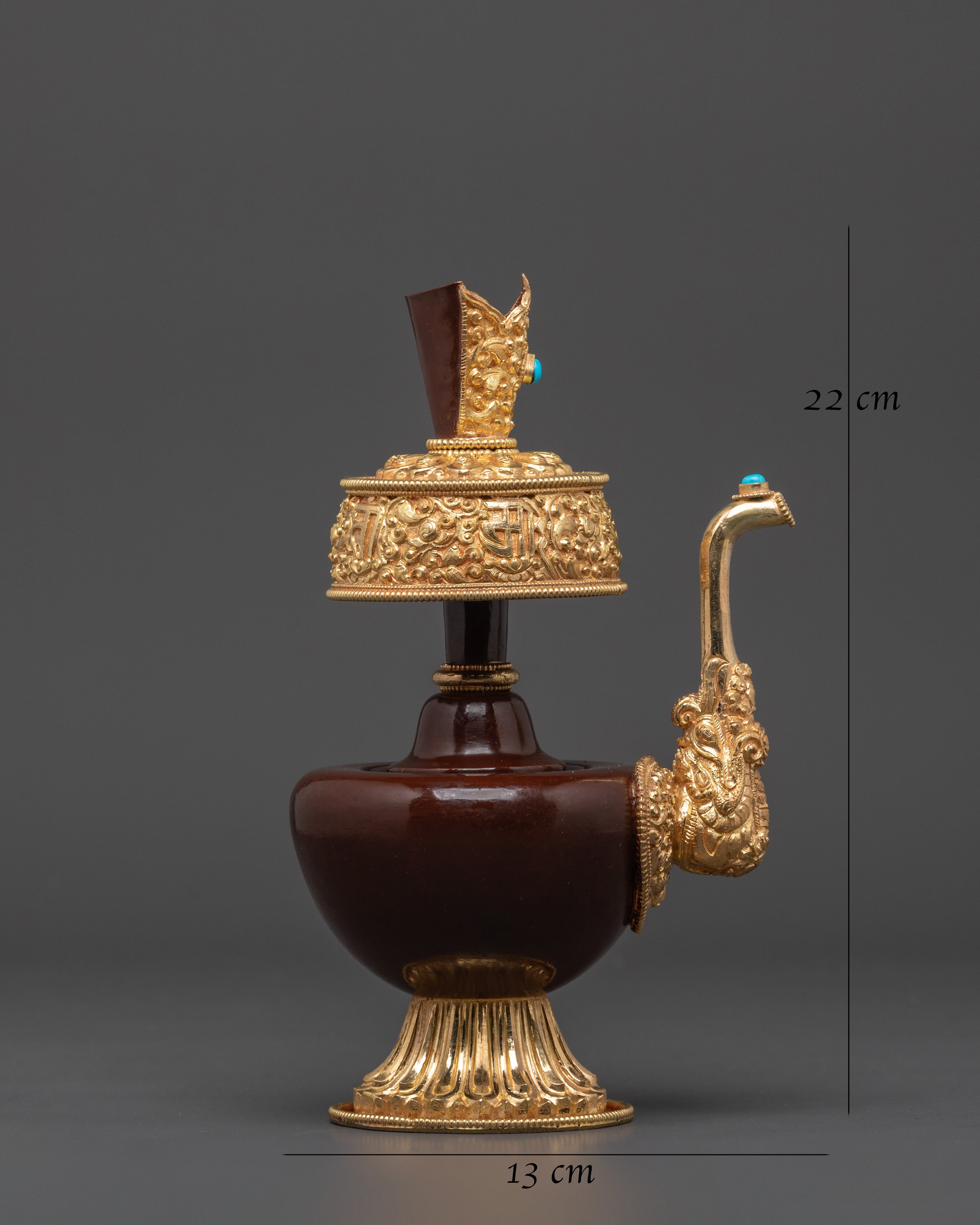 Handmade Tibetan Buddhist Ritual Bhumba Set | Sacred Offering Vessel
