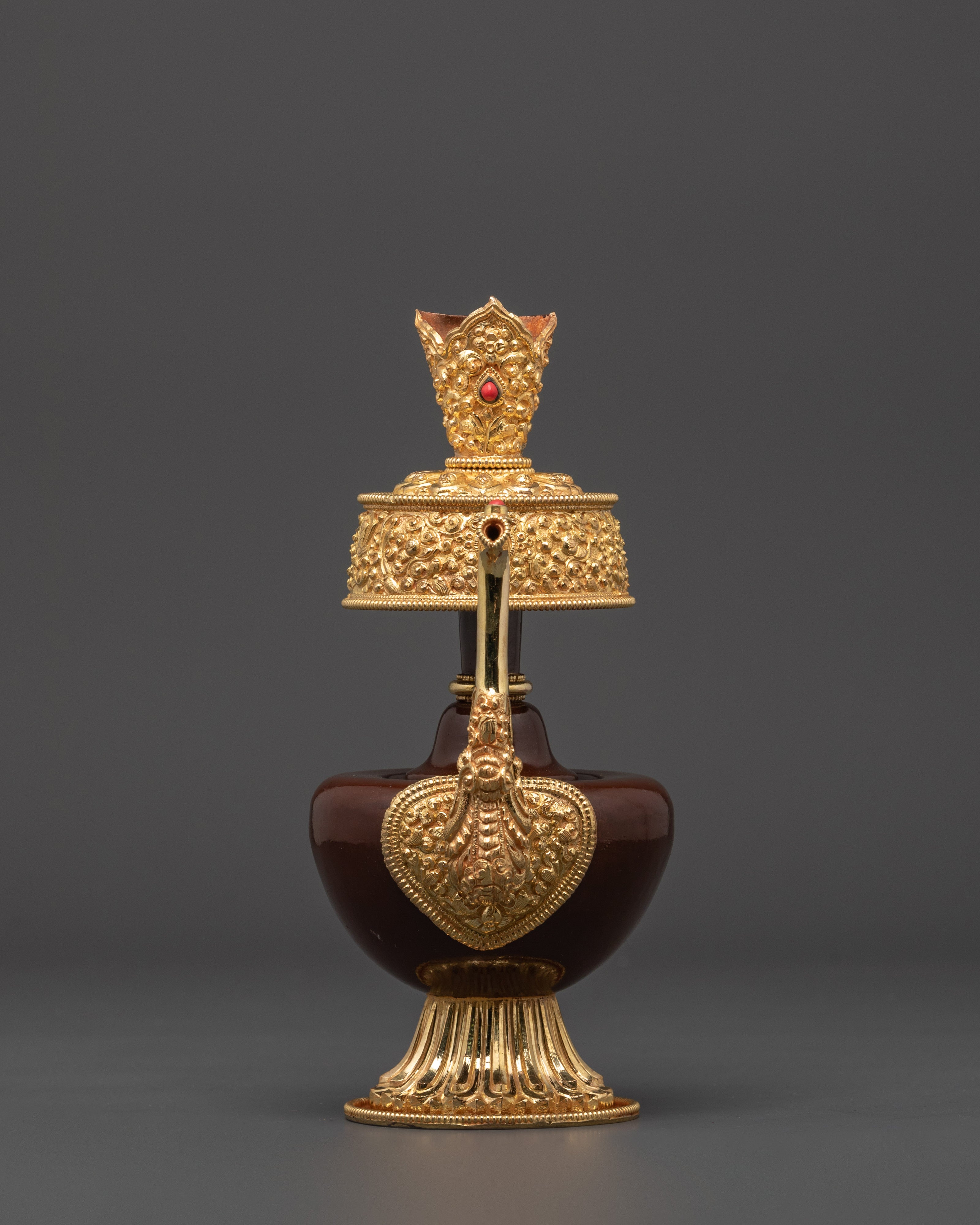 Handmade Tibetan Buddhist Ritual Bhumba Set | Sacred Offering Vessel