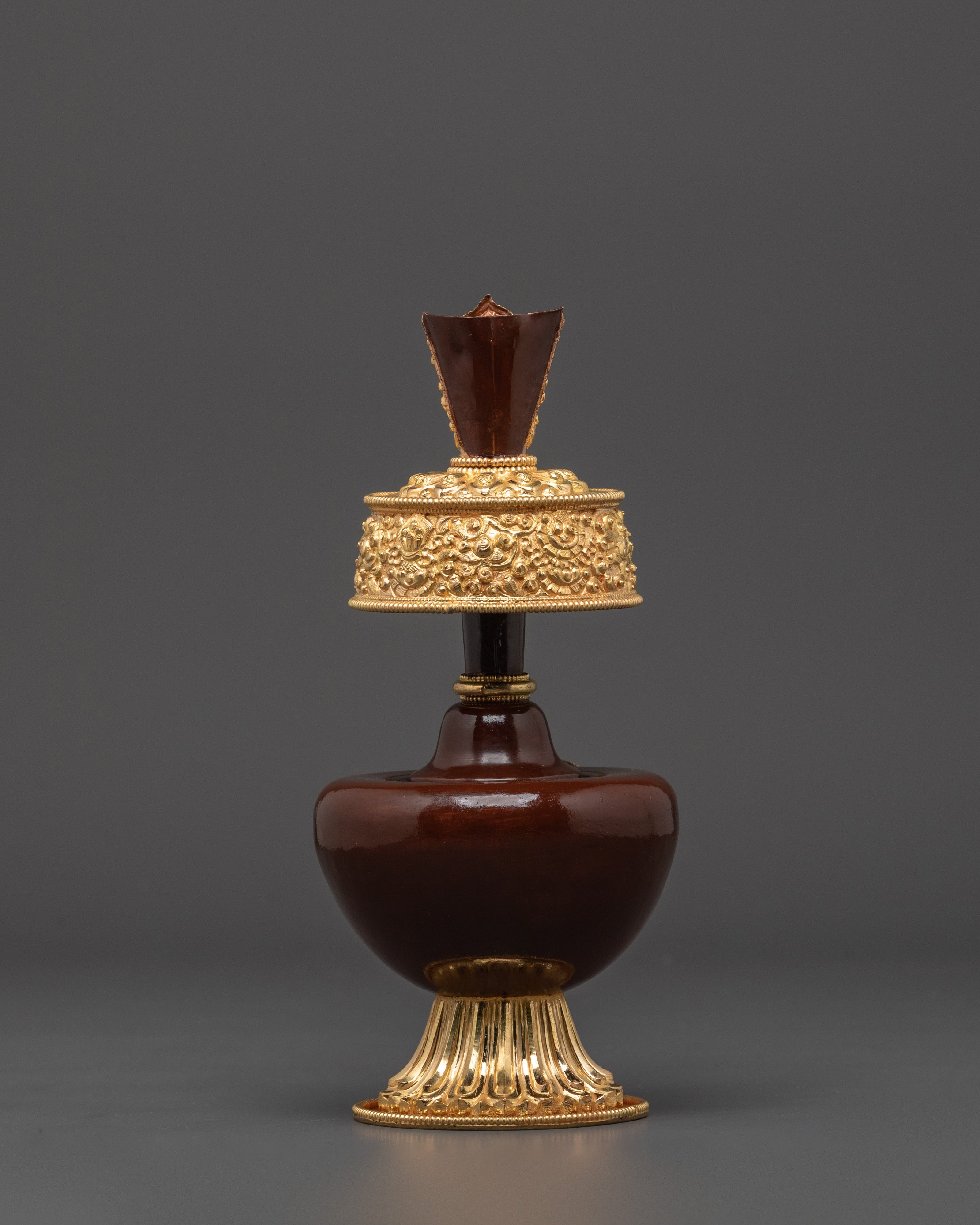 Handmade Tibetan Buddhist Ritual Bhumba Set | Sacred Offering Vessel